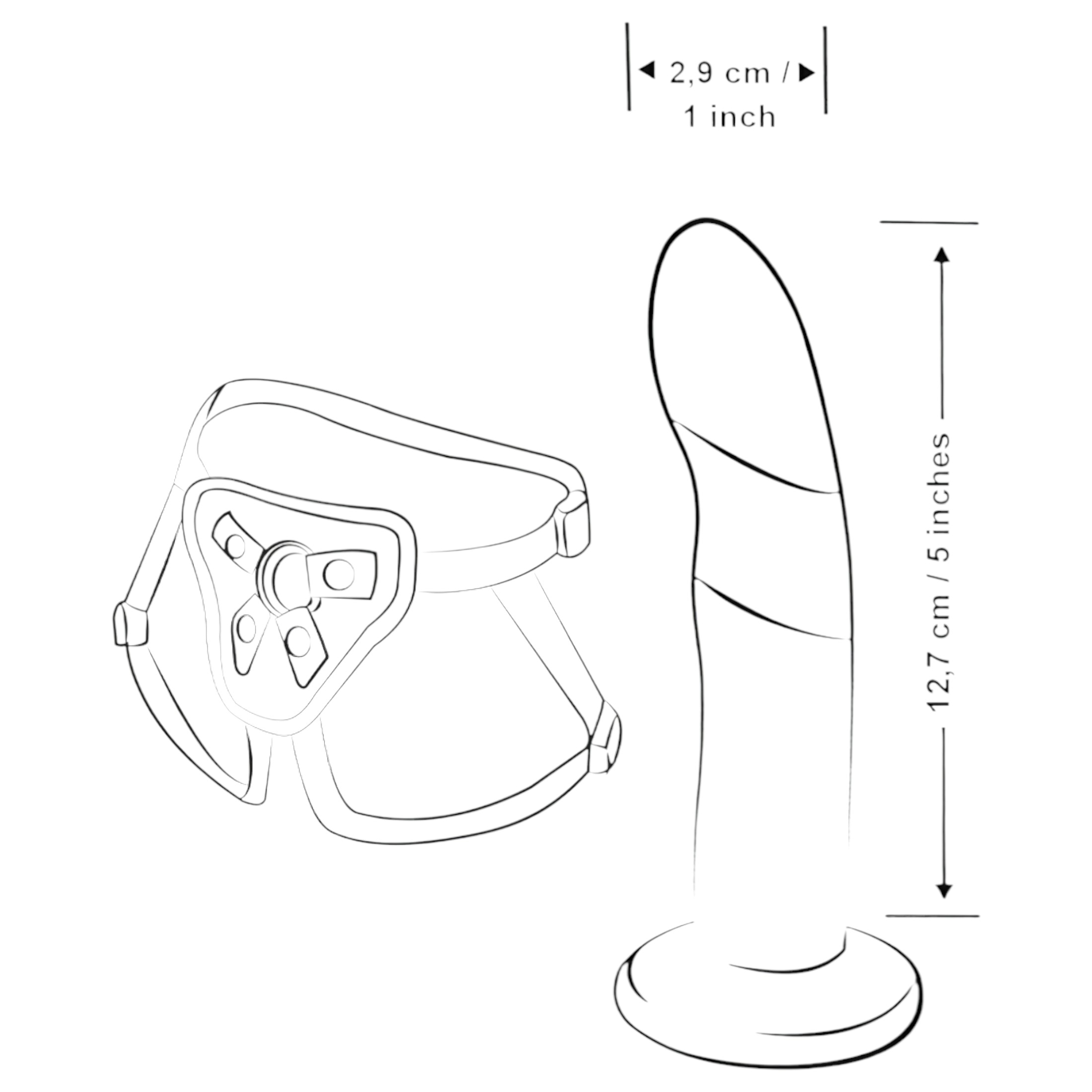ROMP Piccolo – pegging szett (fekete-kék)