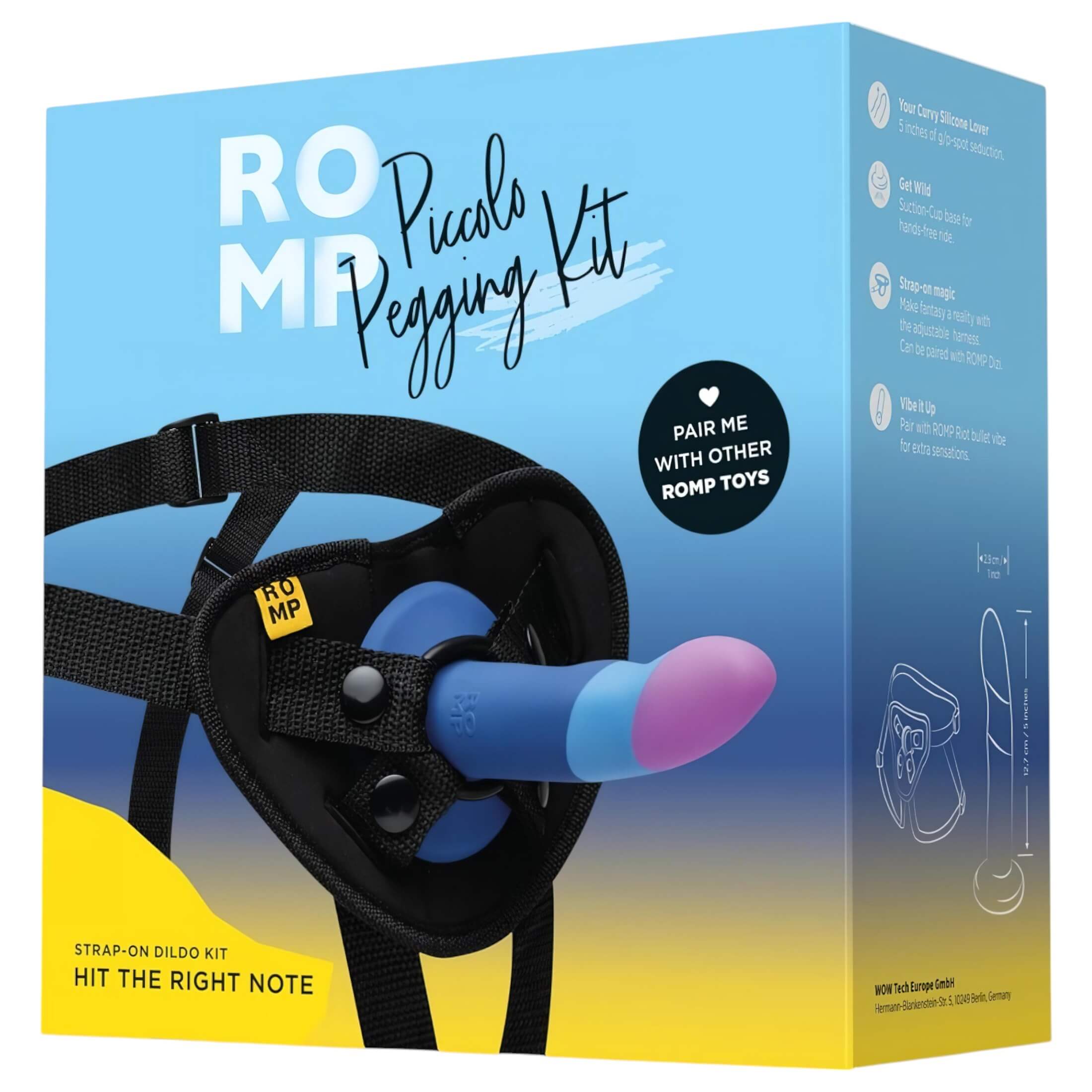 ROMP Piccolo – pegging szett (fekete-kék)