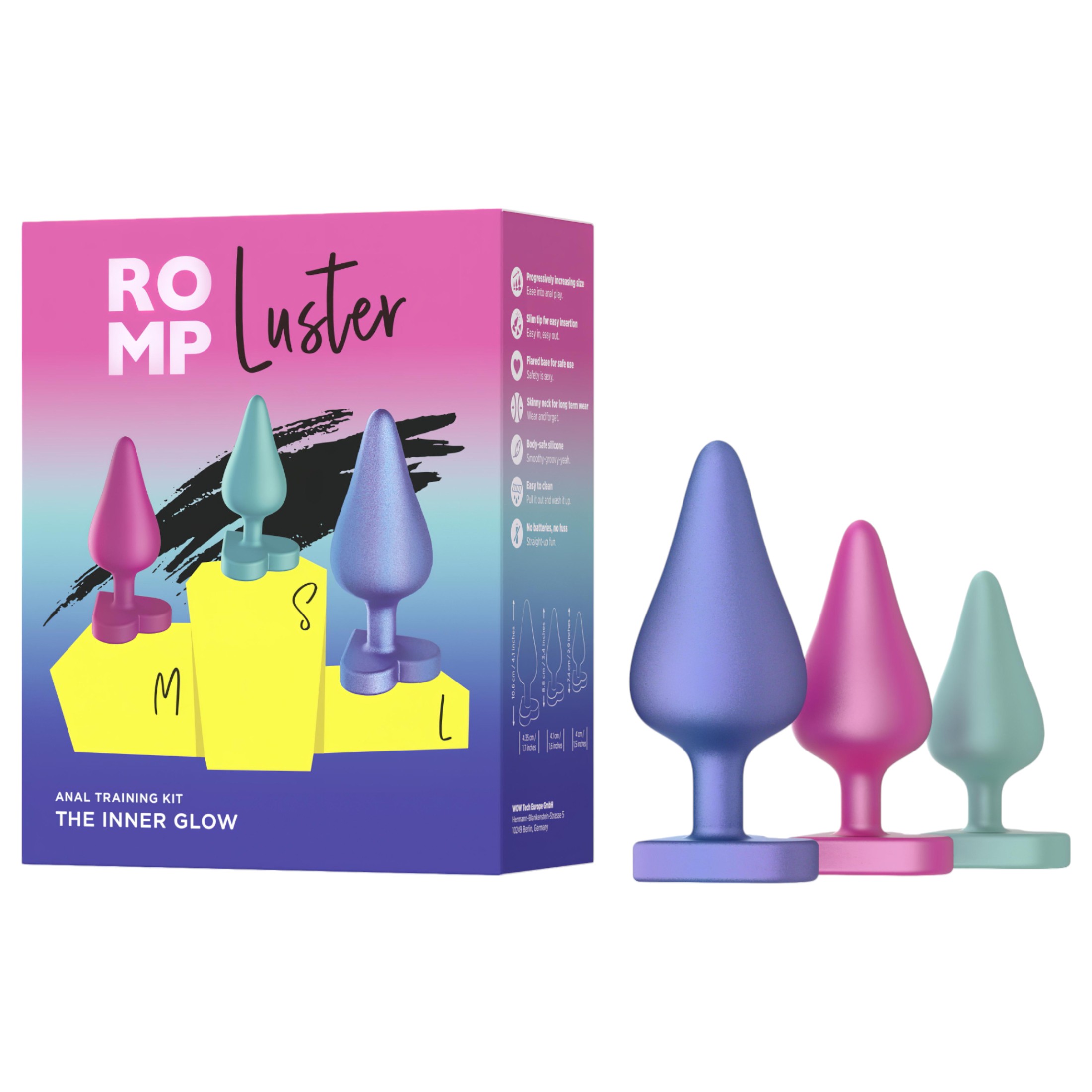 ROMP Luster – anál tréning szett (3db)