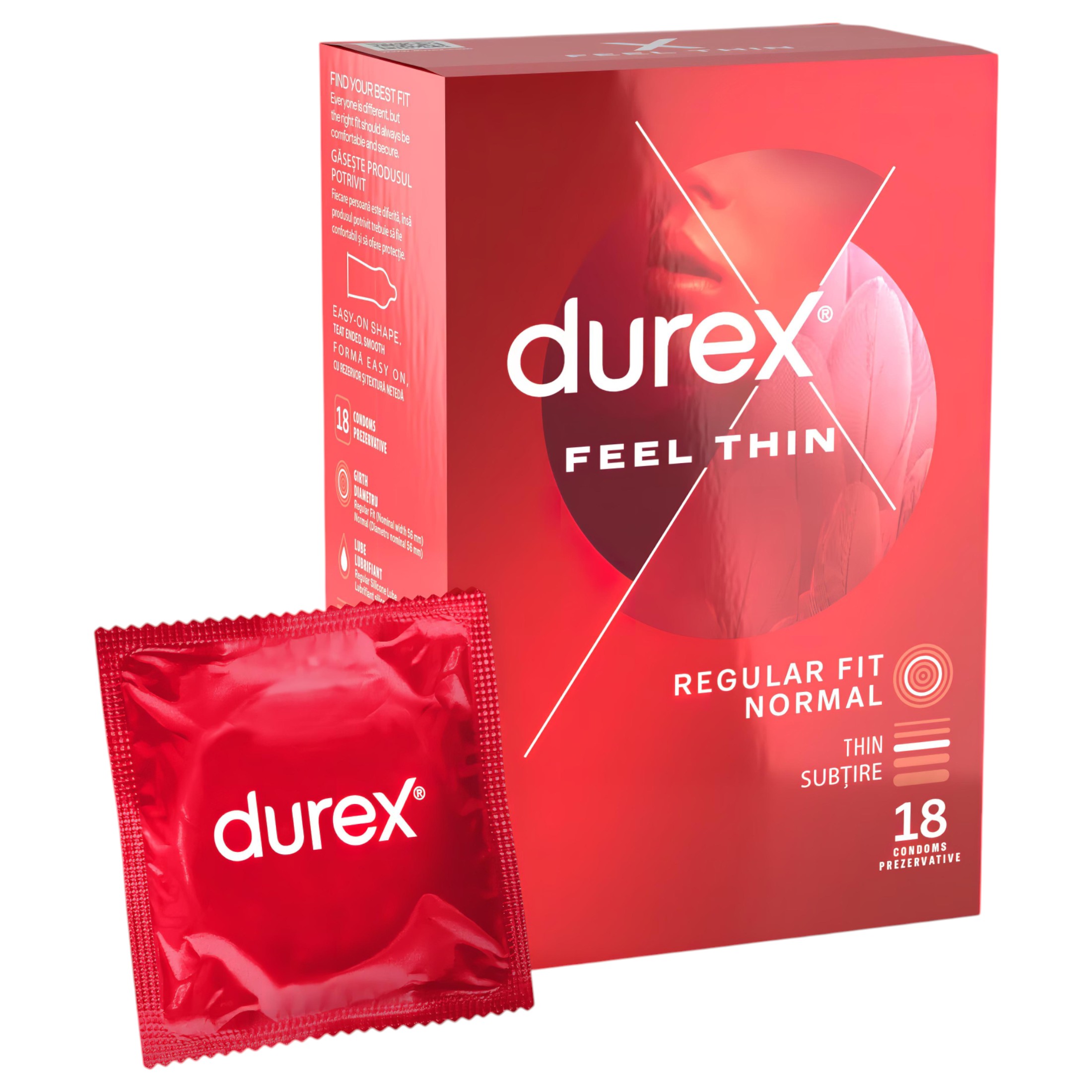 Durex Feel Thin – élethű érzés óvszer (18db)
