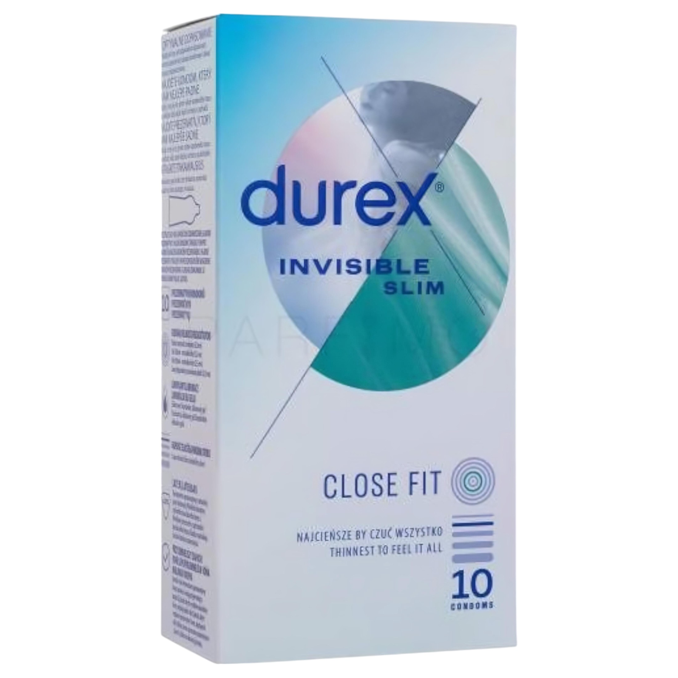 Durex Invisible Slim – vékony óvszer (10db)