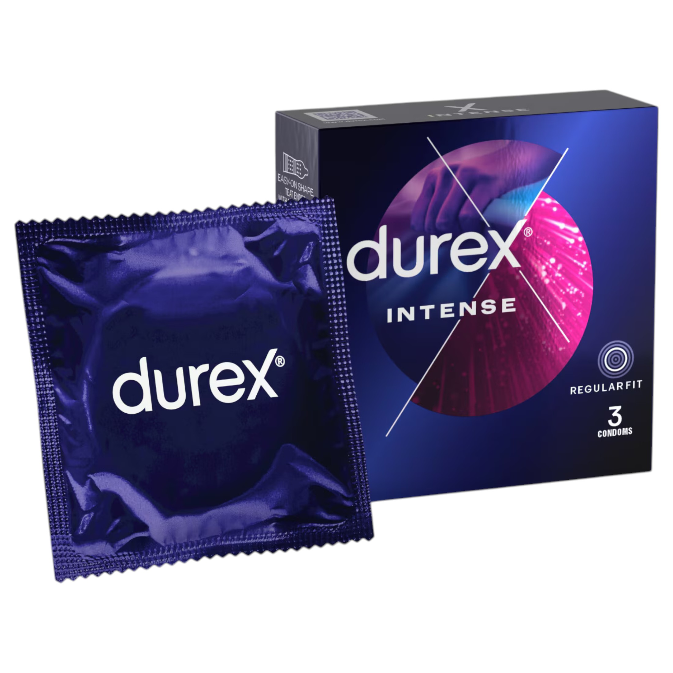 Durex Intense – bordázott és pontozott óvszer(3db) –