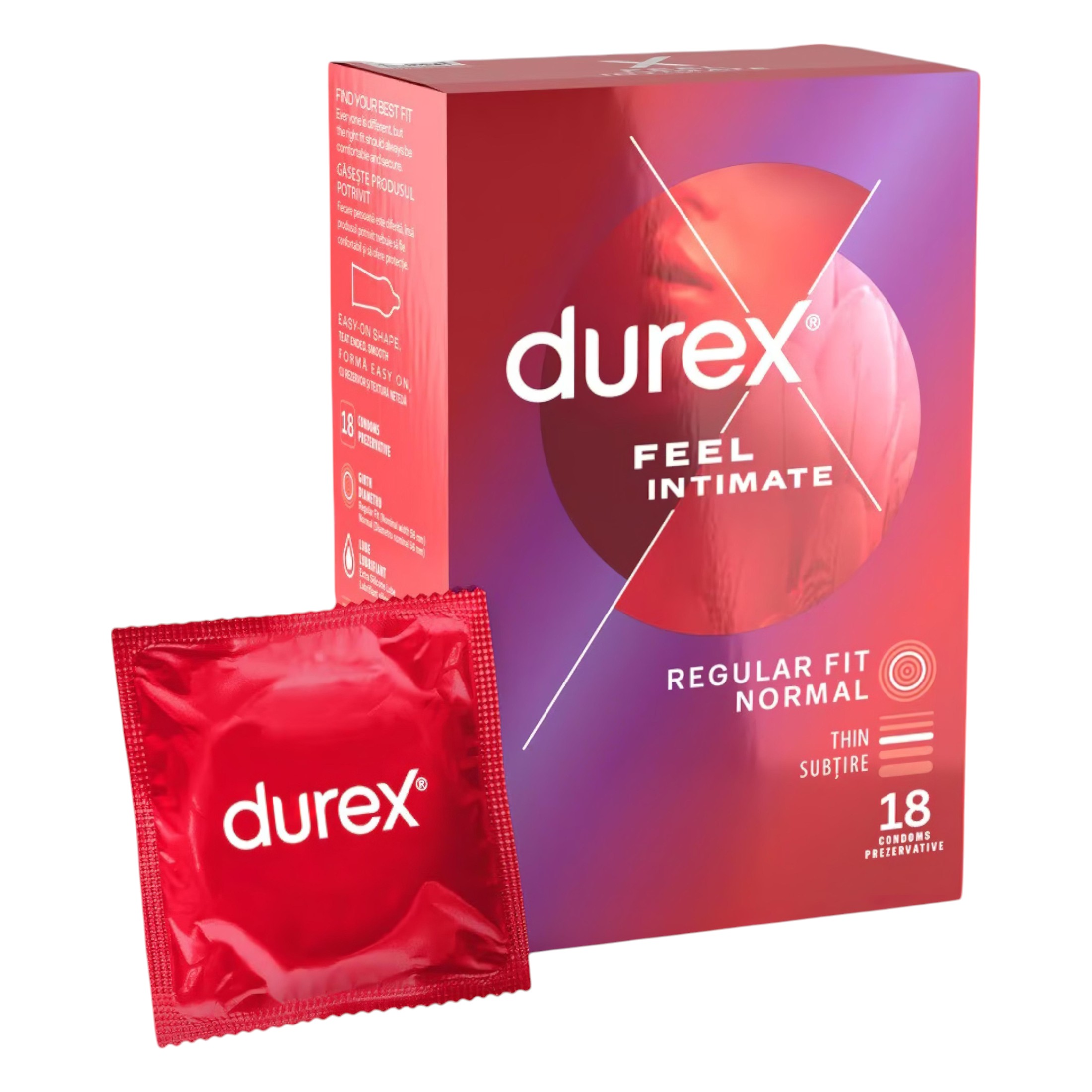 Durex Feel Intimate – vékonyfalú óvszer (18db)