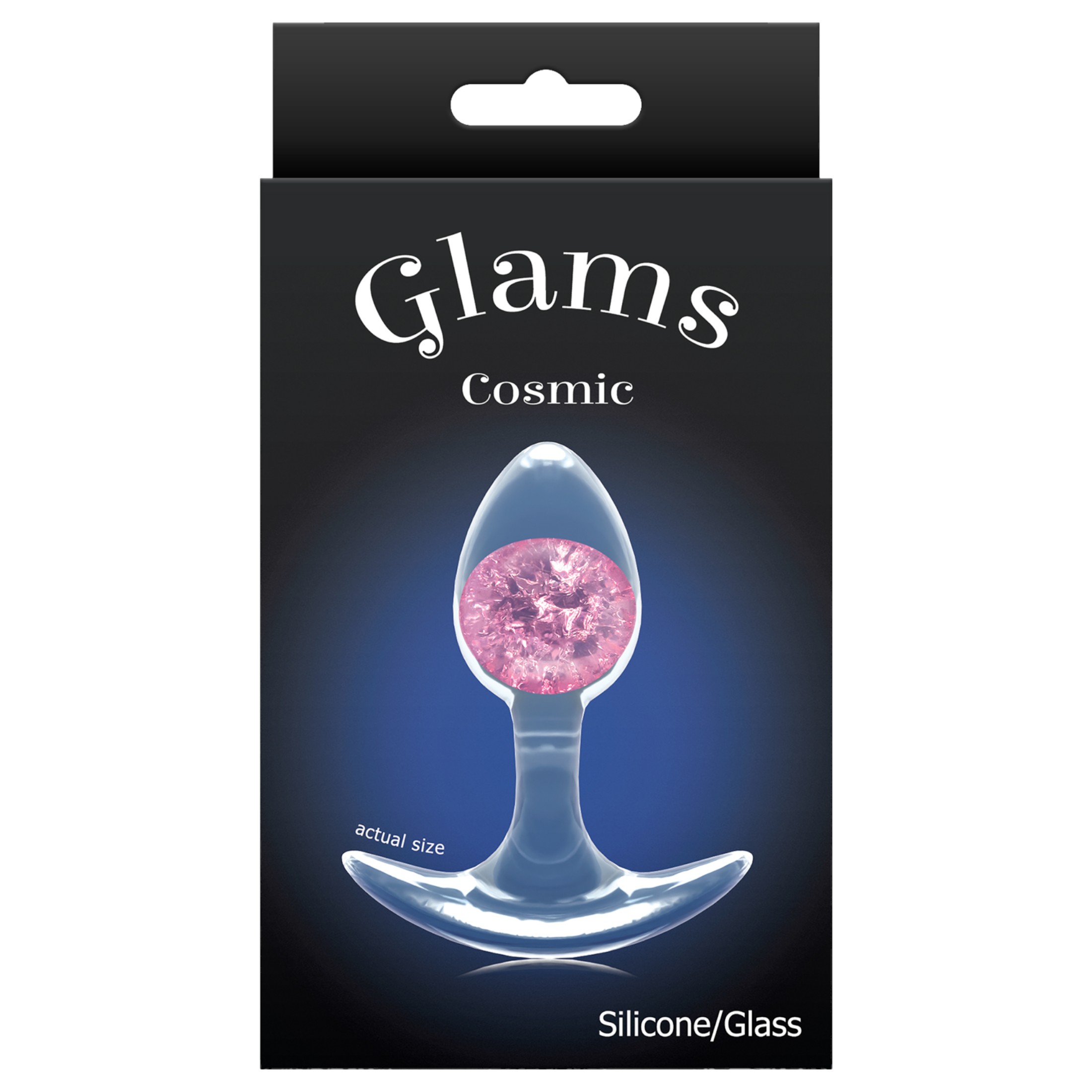 NS Novelties – átlászó anál plug – S (pink)