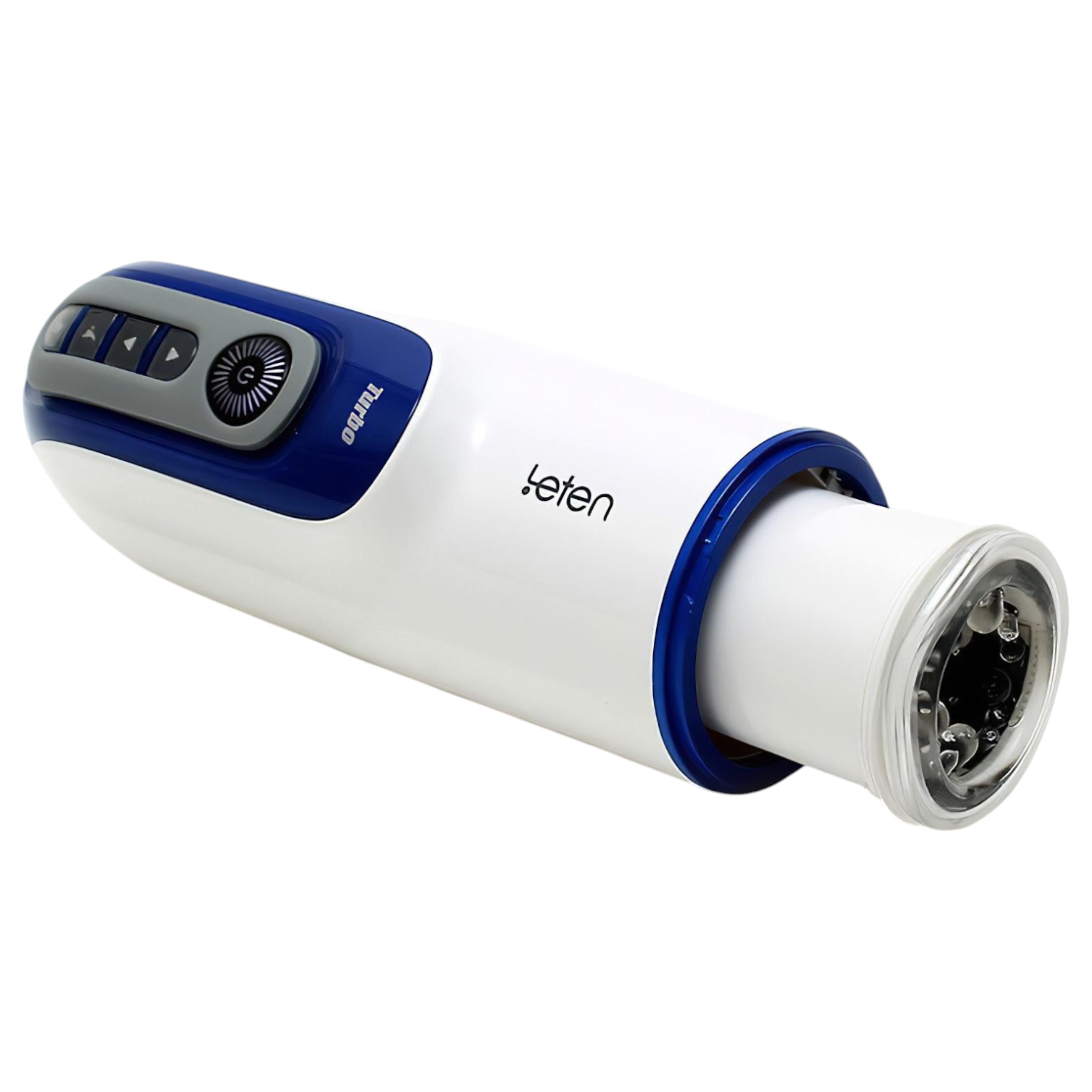 Leten SM390 – nyögő, melegítő maszturbátor (fehér)