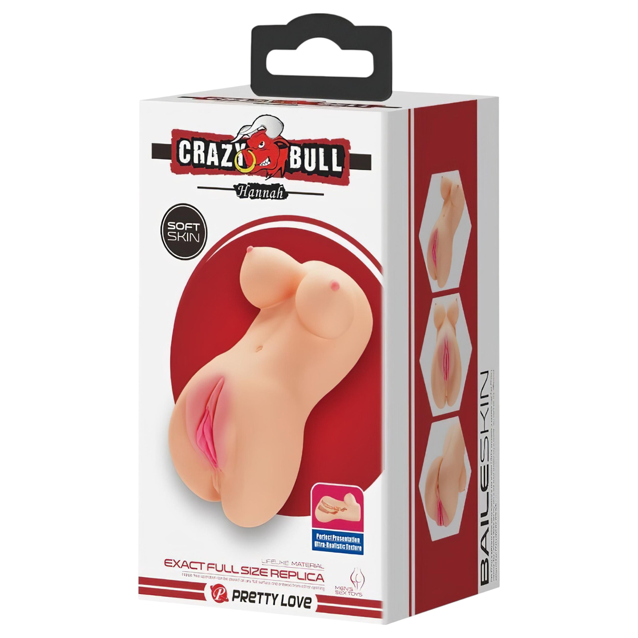 Crazy Bull – realisztikus mini punci (natúr)
