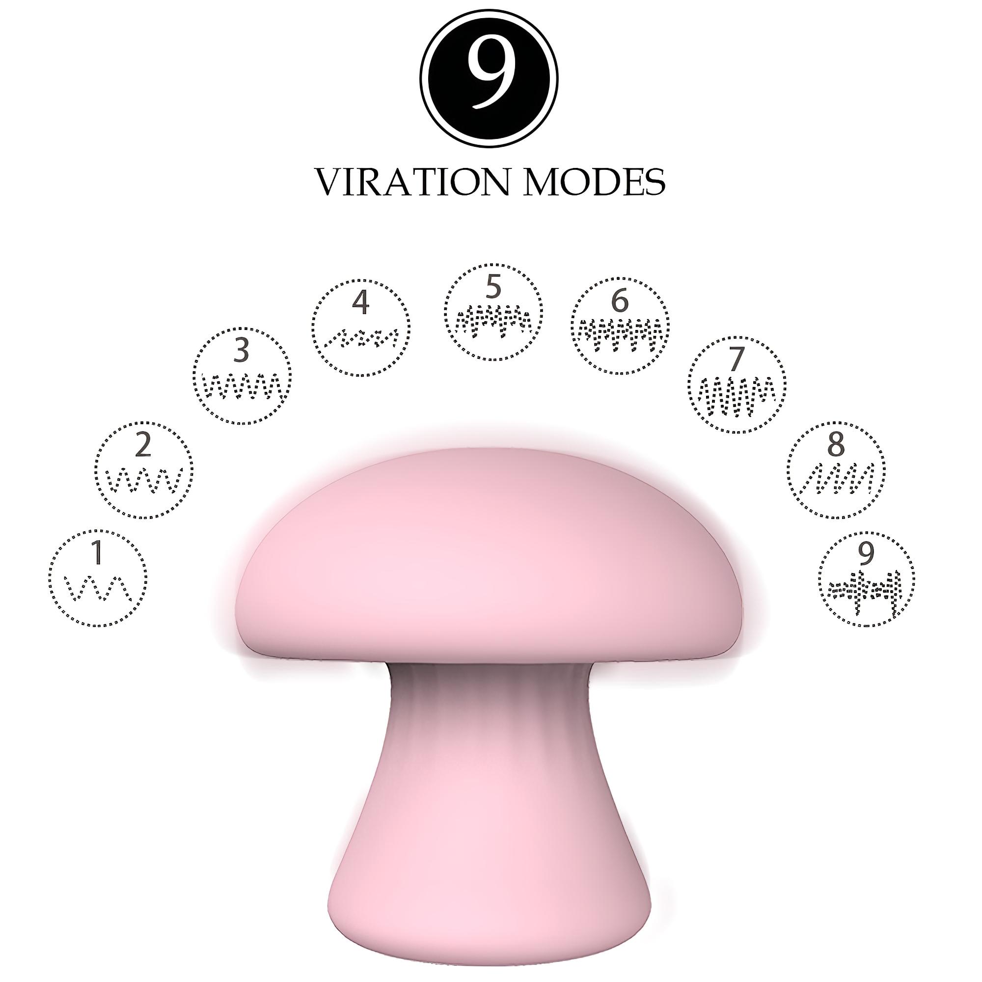 Magic Mushroom – akkus arcmasszírozó (pink)