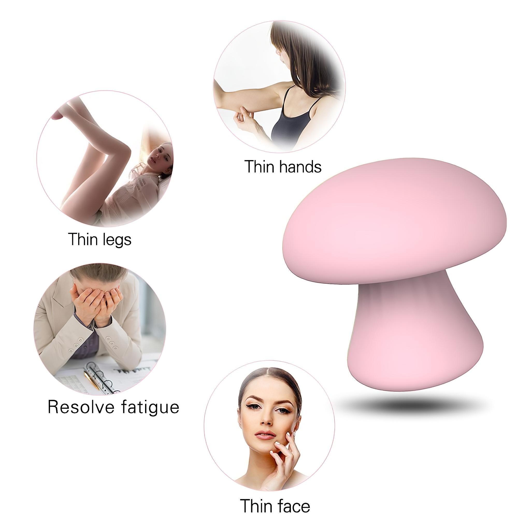 Magic Mushroom – akkus arcmasszírozó (pink)