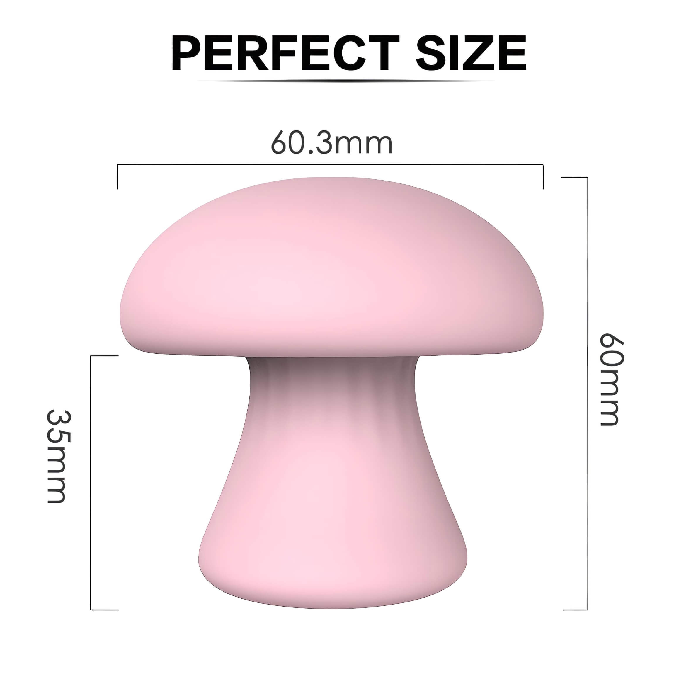 Magic Mushroom – akkus arcmasszírozó (pink)