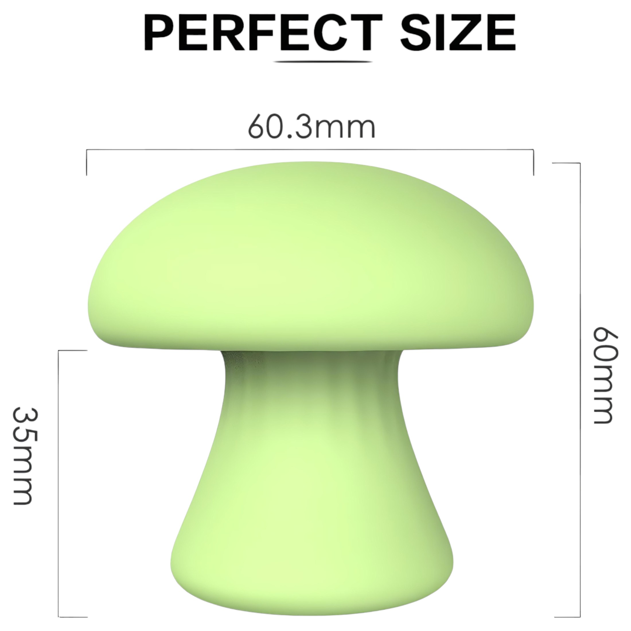 Magic Mushroom – akkus arc masszírozó (zöld)