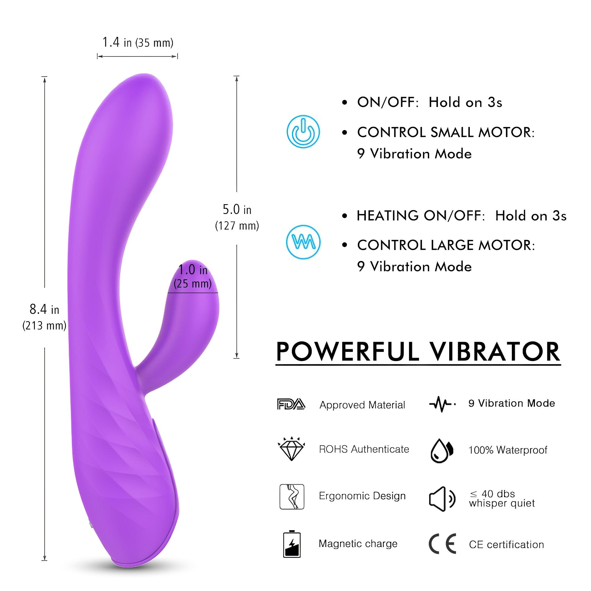 Sex HD Muses – akkus, vízálló vibrátor (lila)