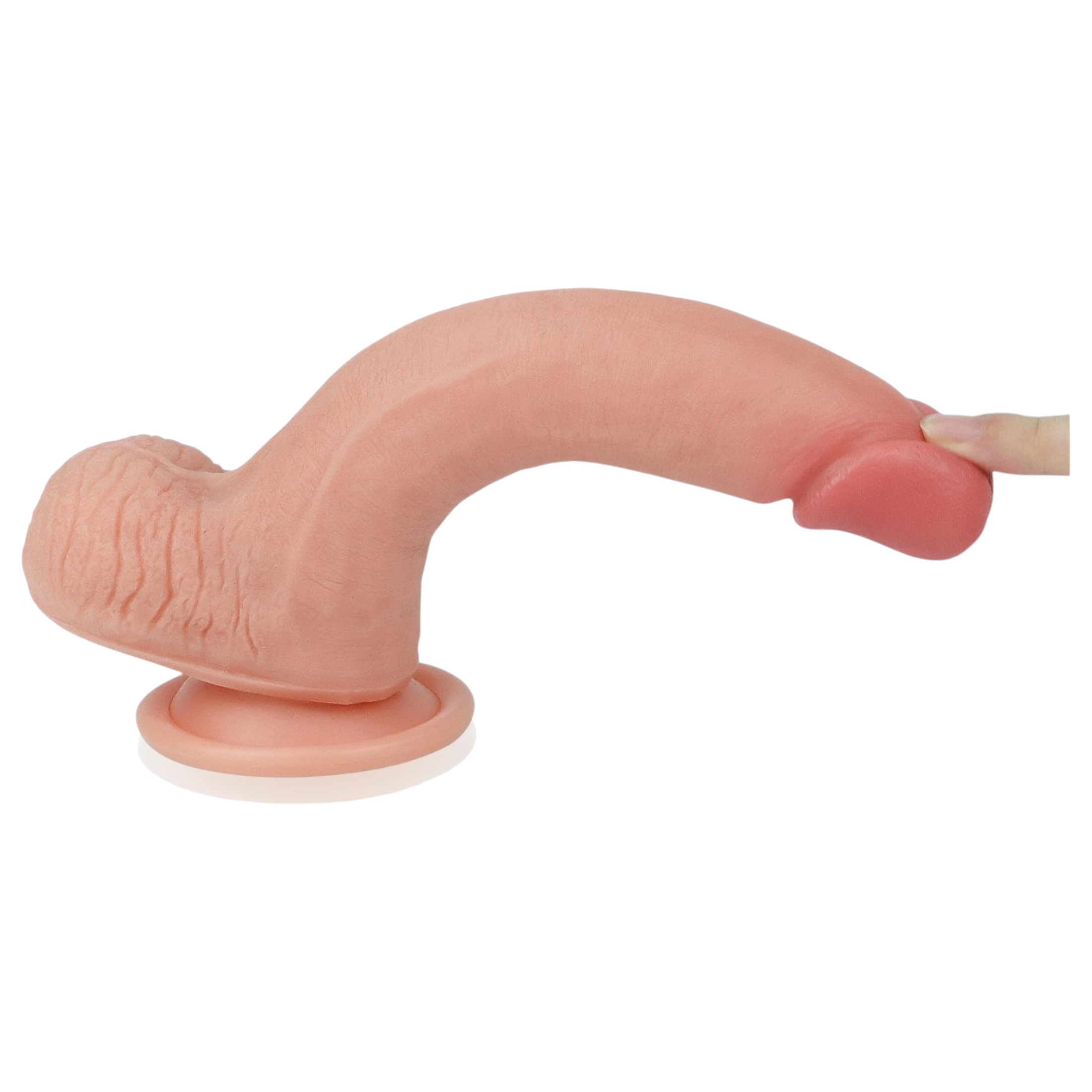 Lovetoy Nature Cock – kétrétegű élethű dildó – 20cm (natúr)