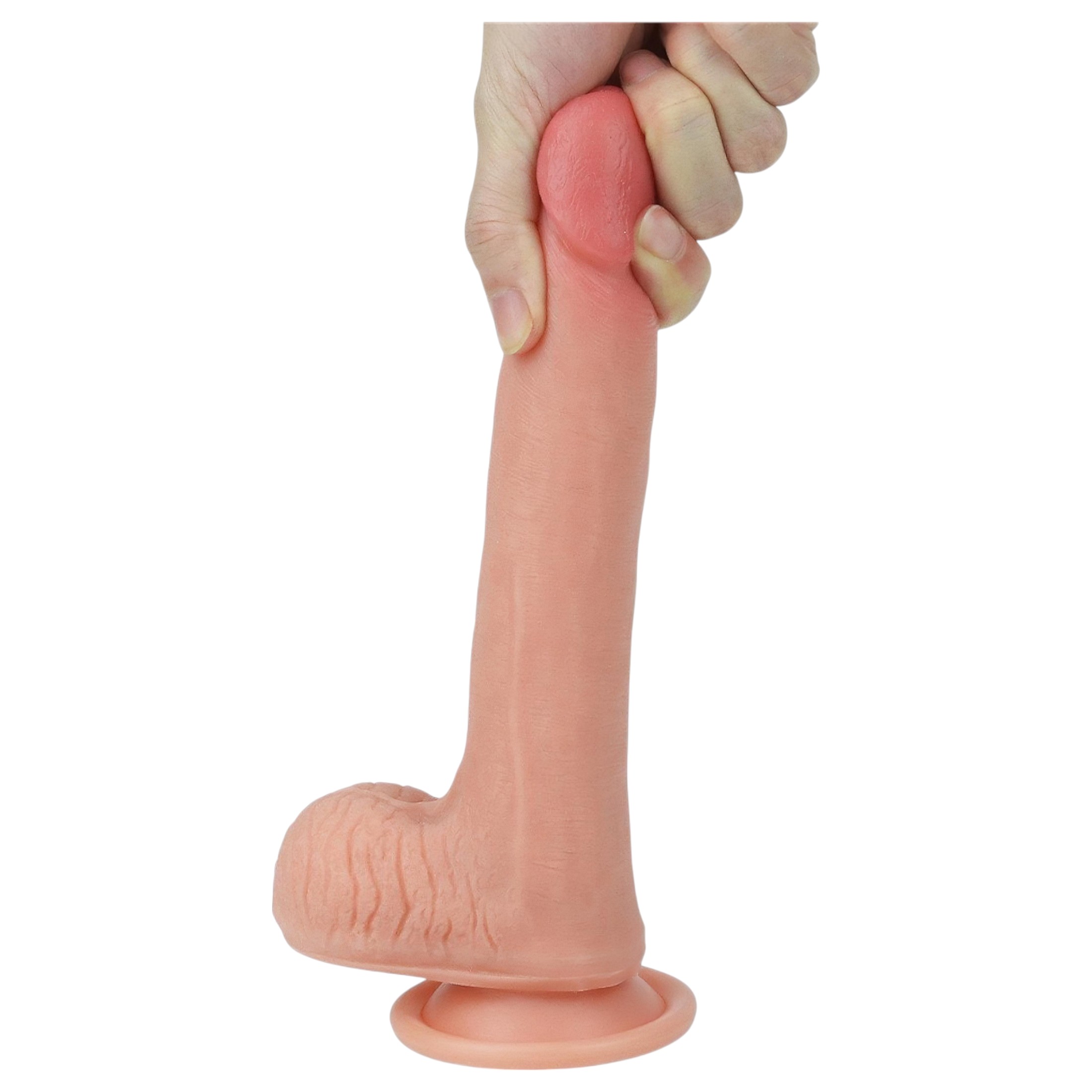 Lovetoy Nature Cock – kétrétegű élethű dildó – 20cm (natúr)