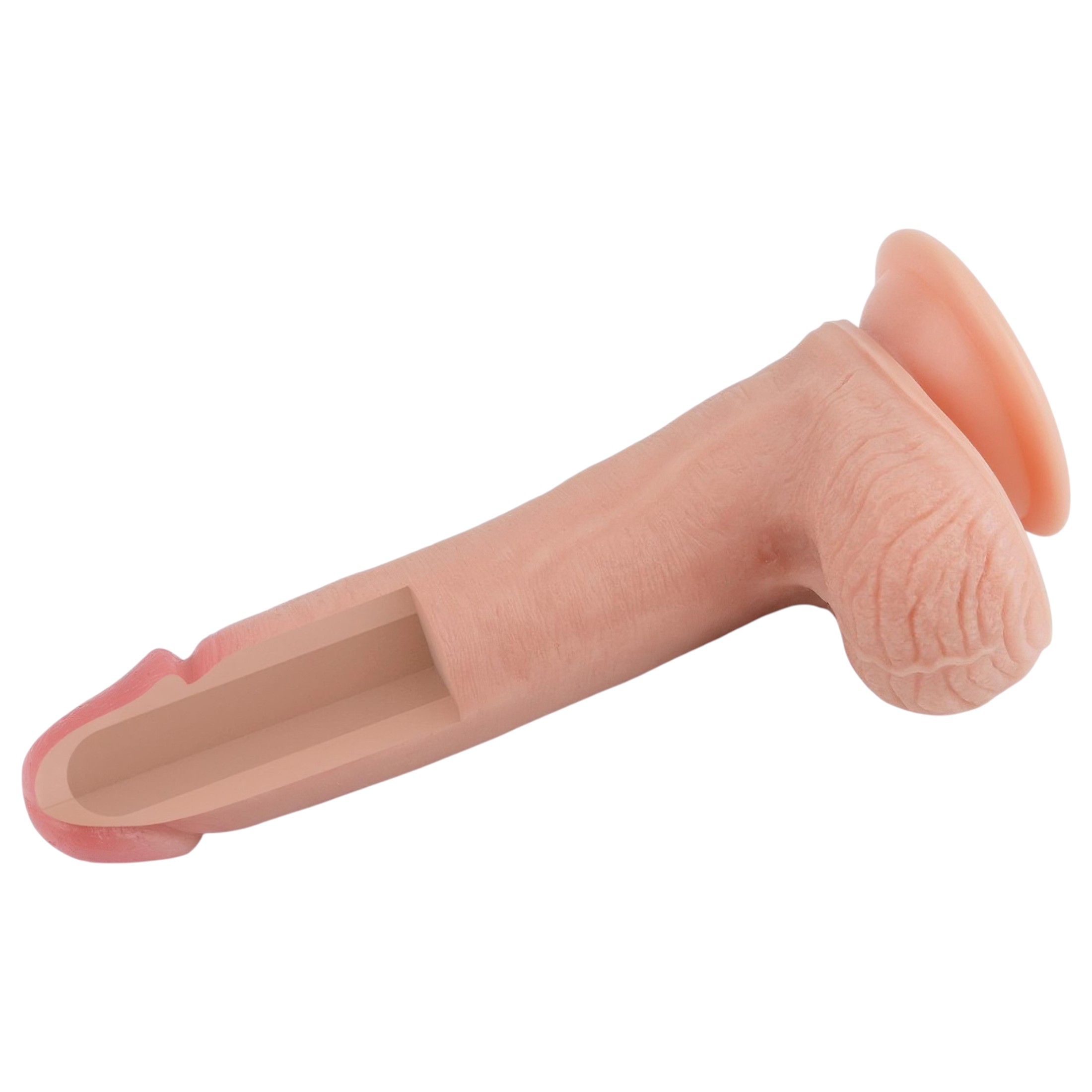 Lovetoy Nature Cock – kétrétegű élethű dildó – 20cm (natúr)