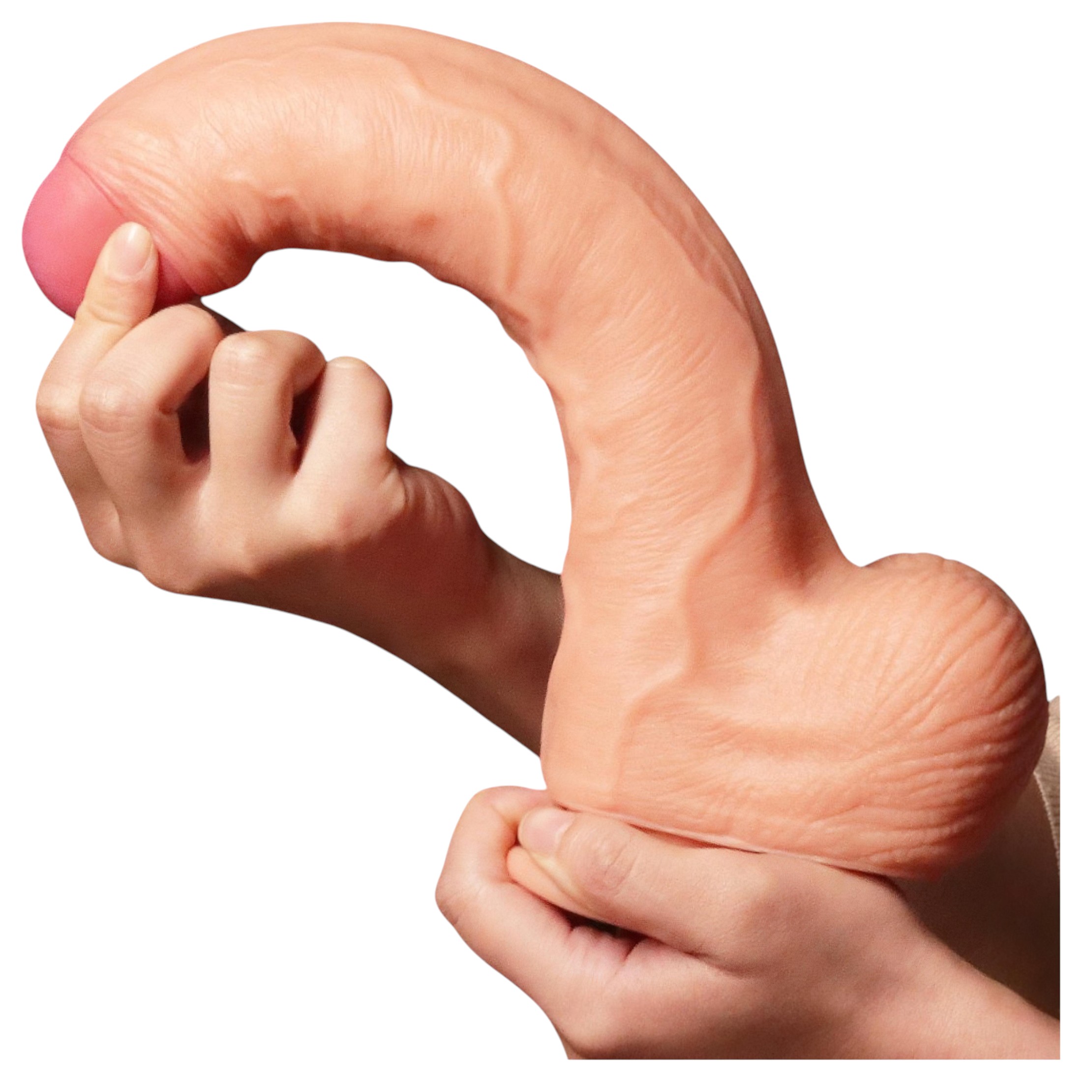 Lovetoy Nature Cock – kétrétegű élethű dildó – 28cm (natúr)