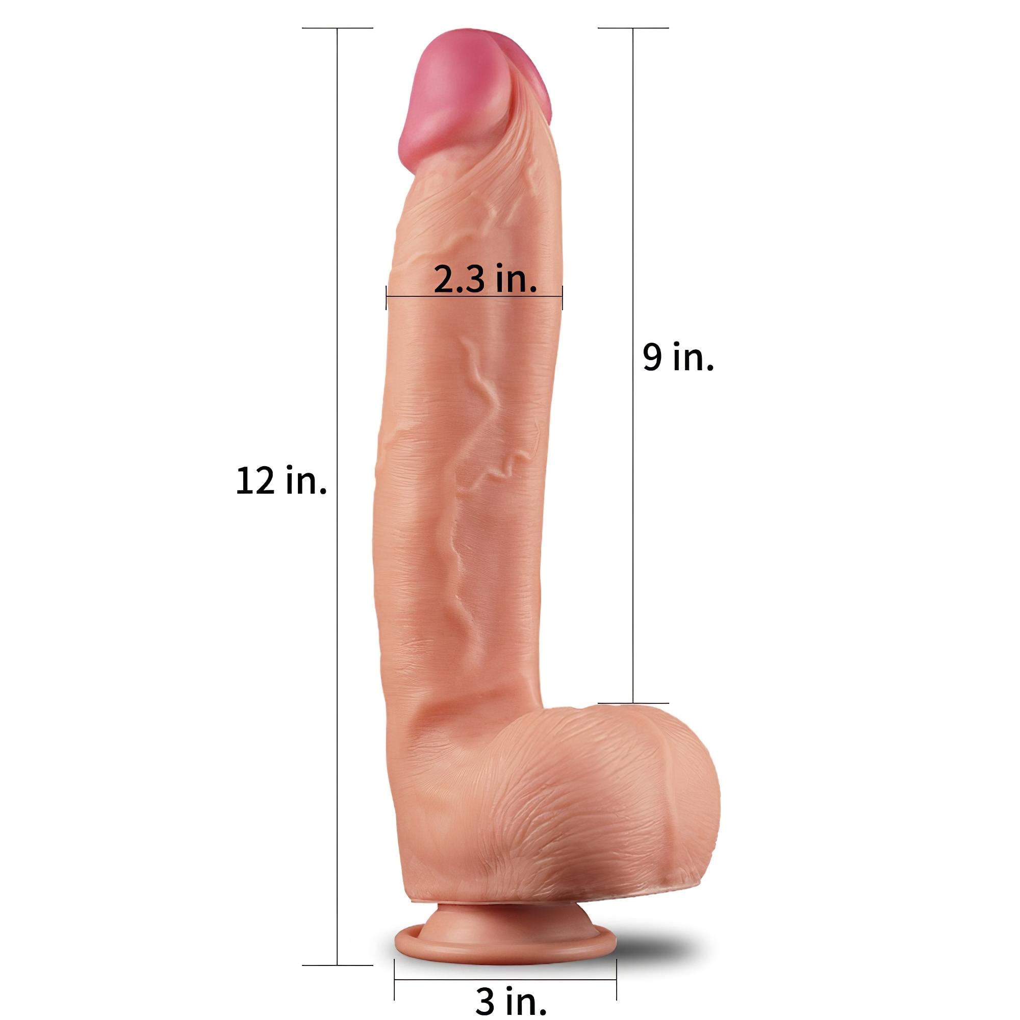 Lovetoy Nature Cock – kétrétegű élethű dildó – 30cm (natúr)