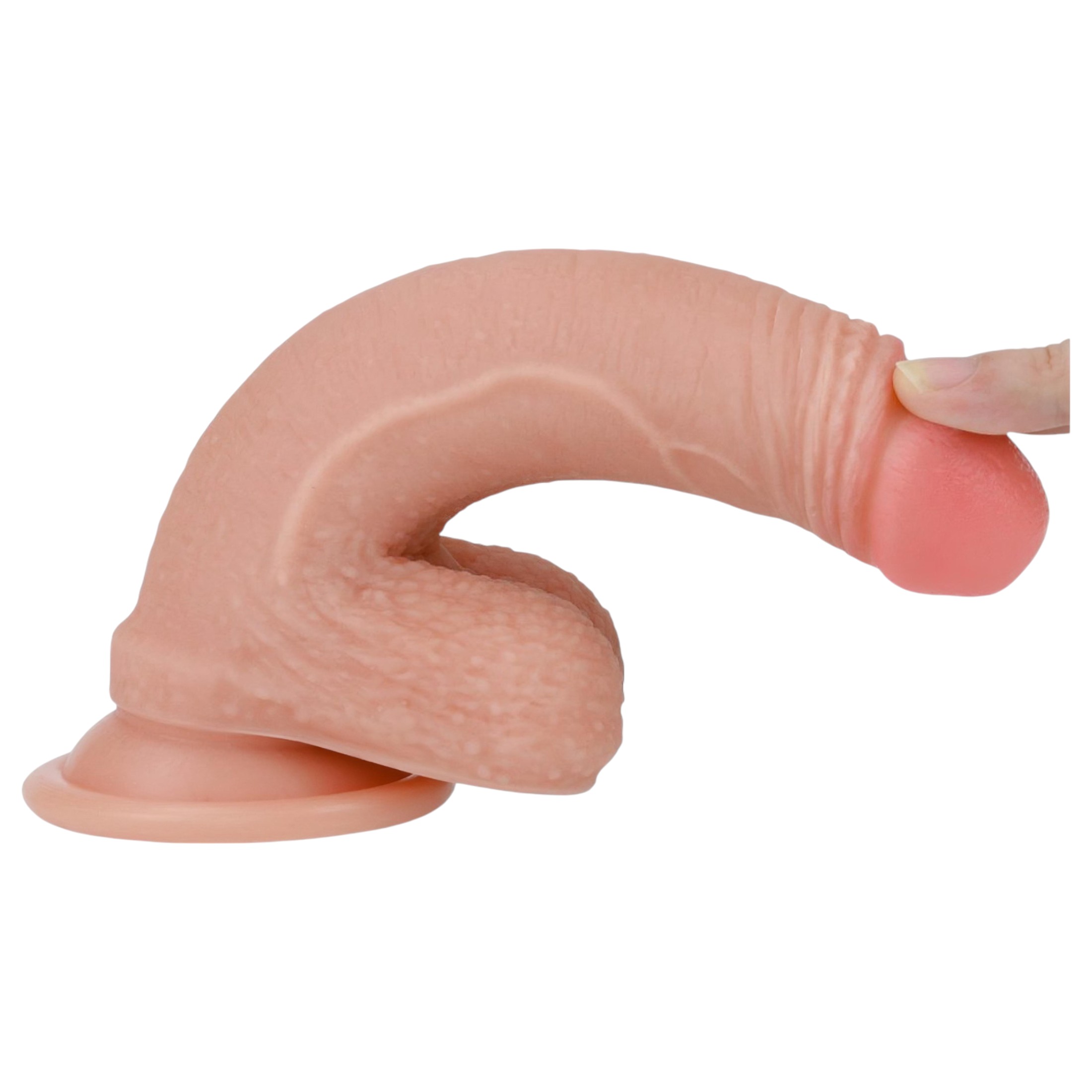 Lovetoy Nature Cock – kétrétegű élethű dildó – 18cm (natúr)
