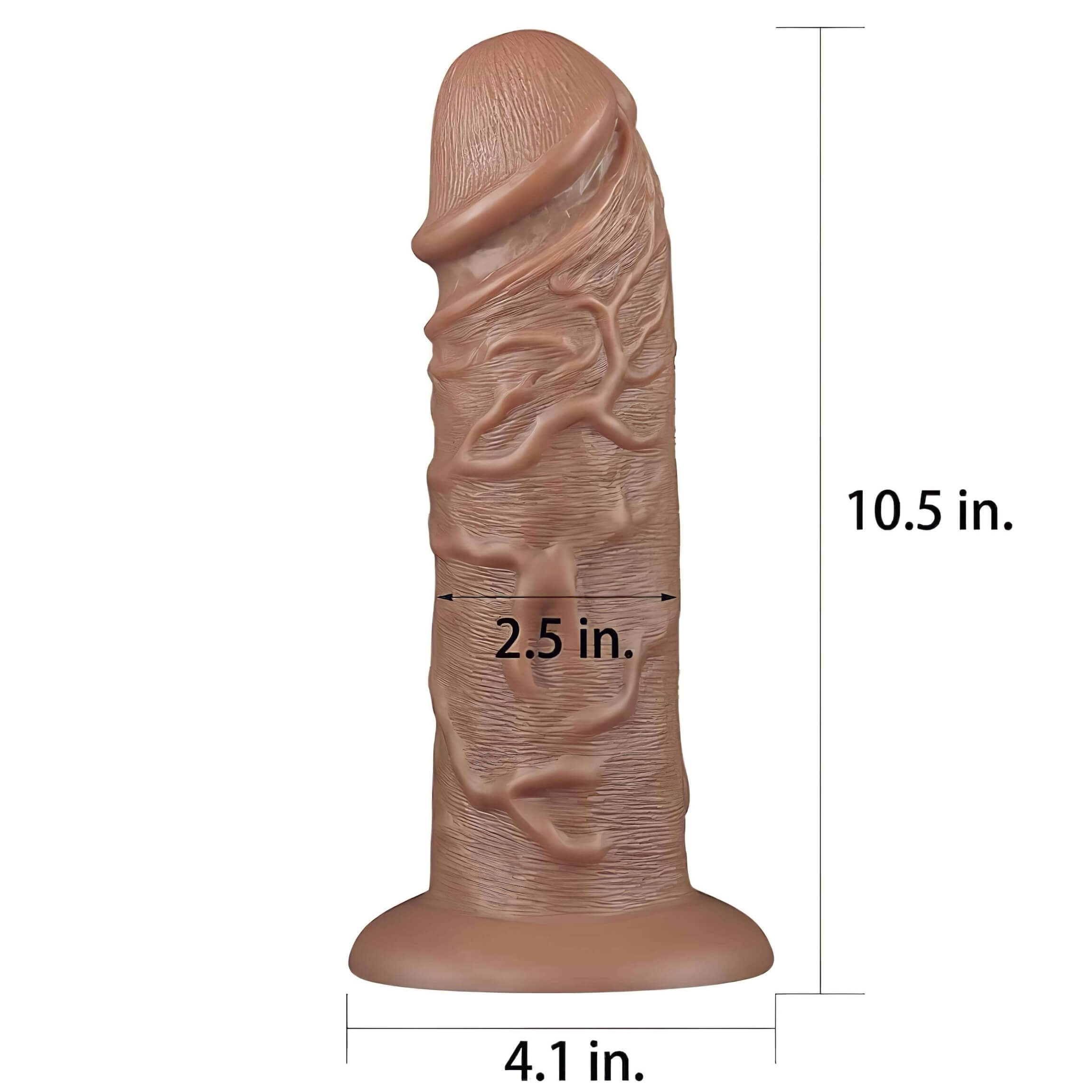 Lovetoy Chubby – tapadókorongos élethű dildó – 25cm (natúr)