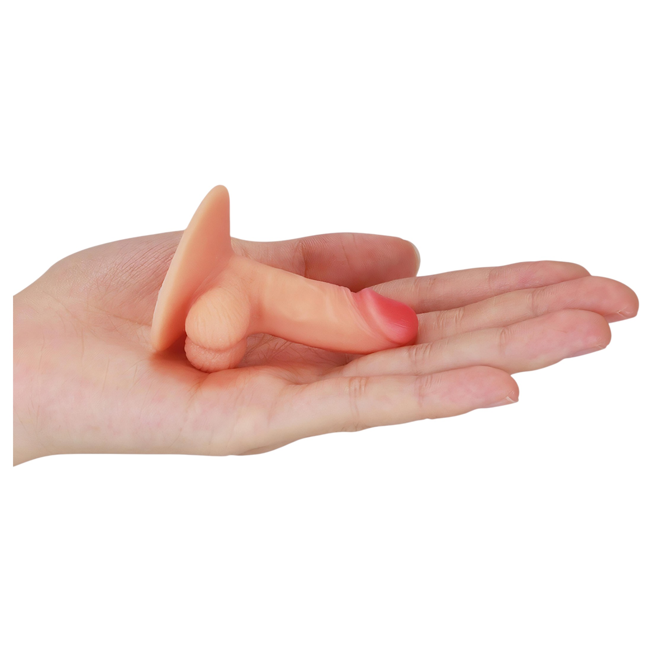 Lovetoy – tapadókorongos telefon tartó – minidildó (natúr)