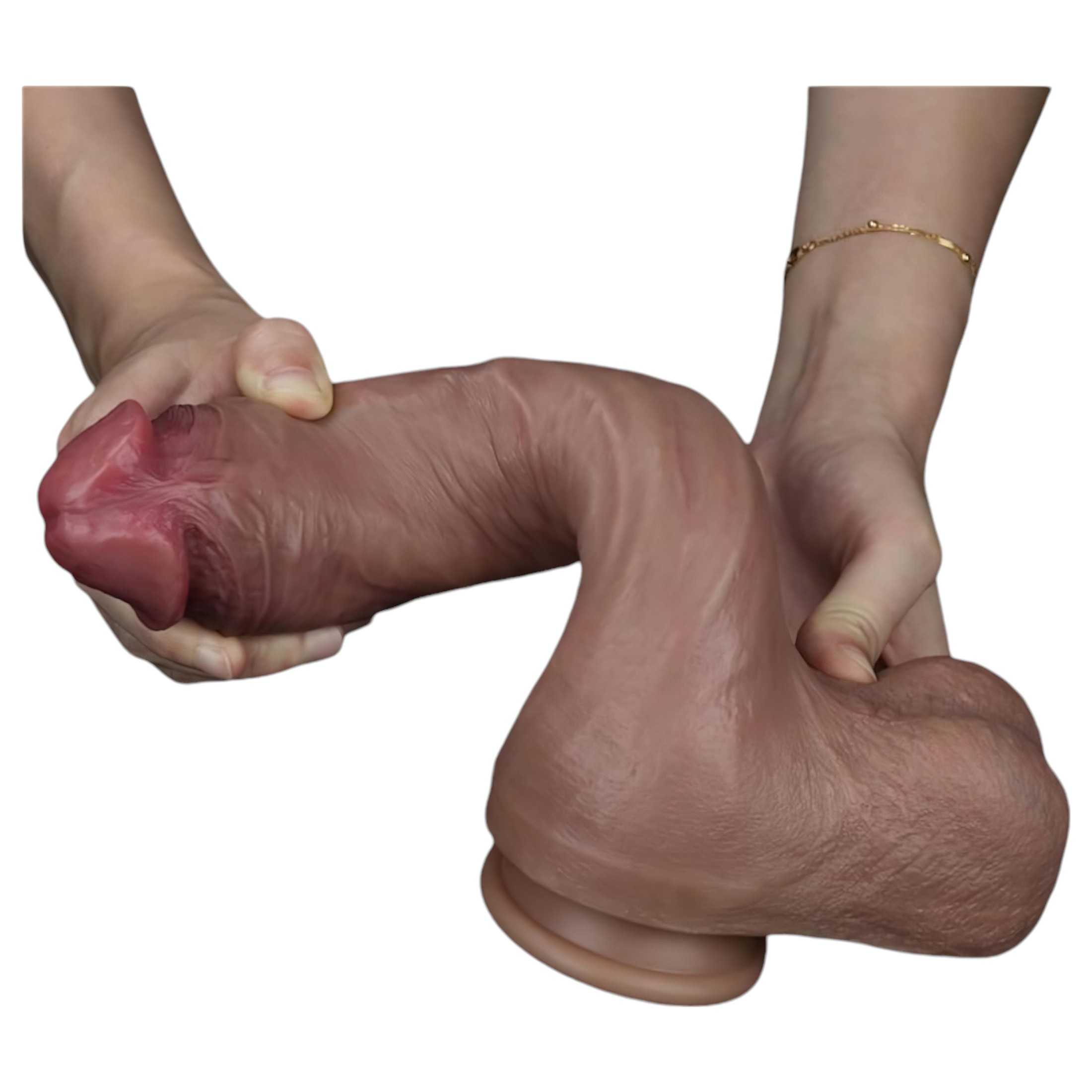 Lovetoy Nature Cock – kétrétegű élethű dildó – 26cm (natúr)