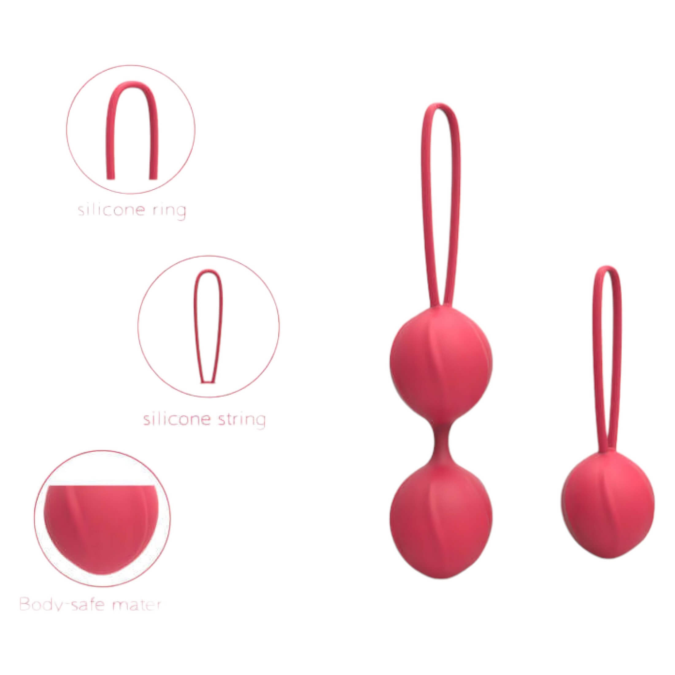 Cotoxo Cherry – 2 részes gésagolyó szett (piros)