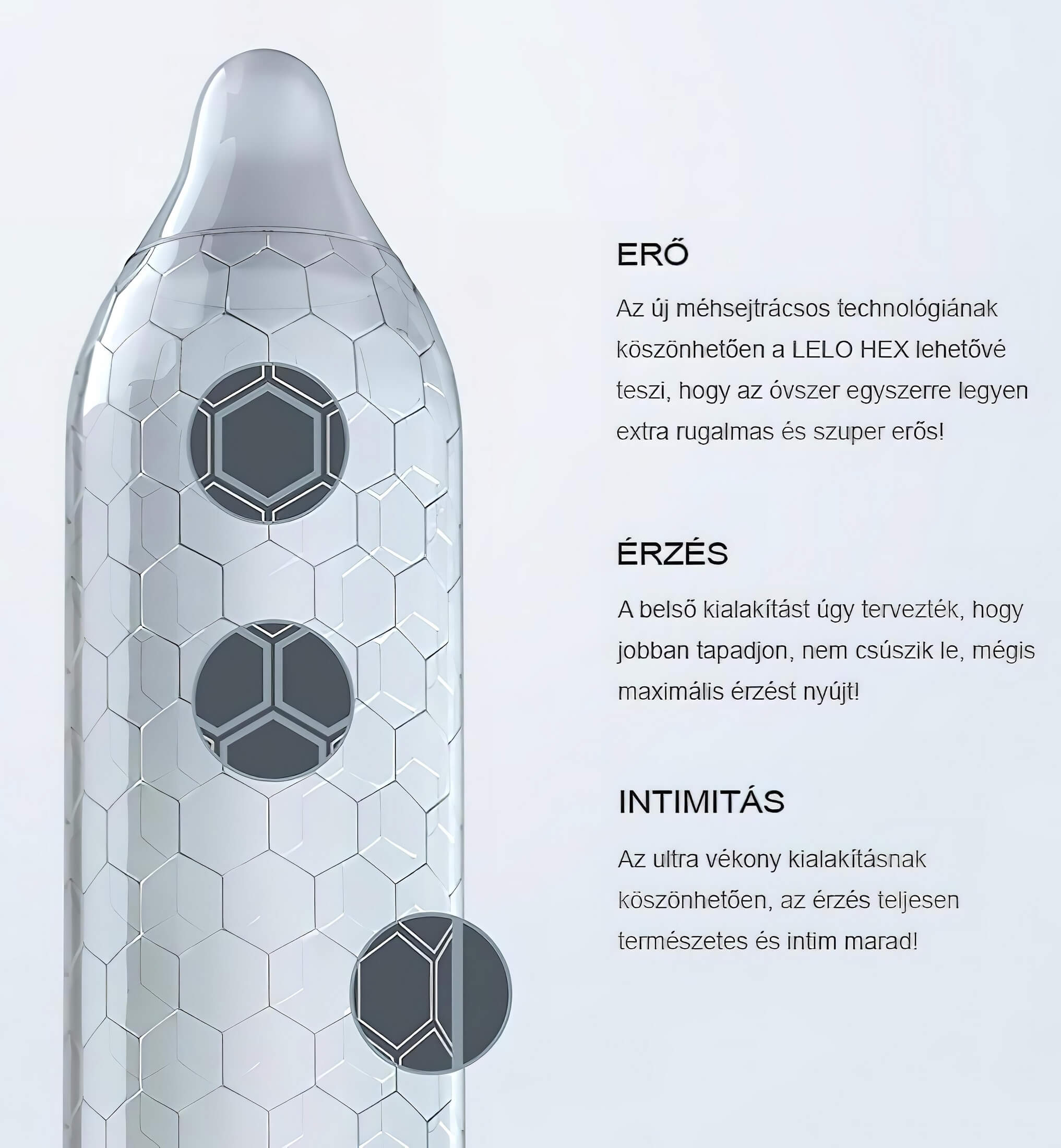 LELO Hex Original – luxus óvszer (3db)