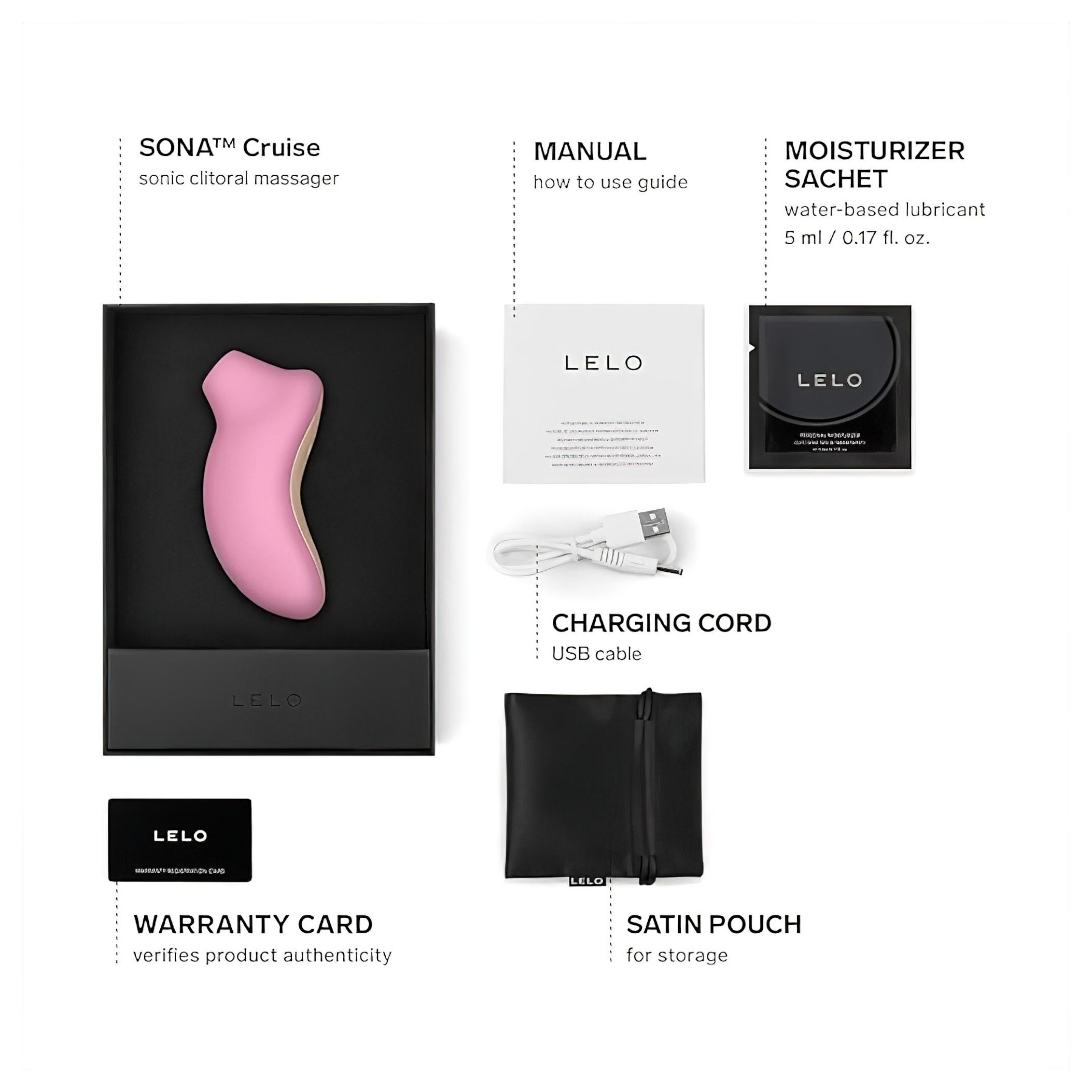 LELO Sona Cruise – hanghullámos csiklóizgató (pink)