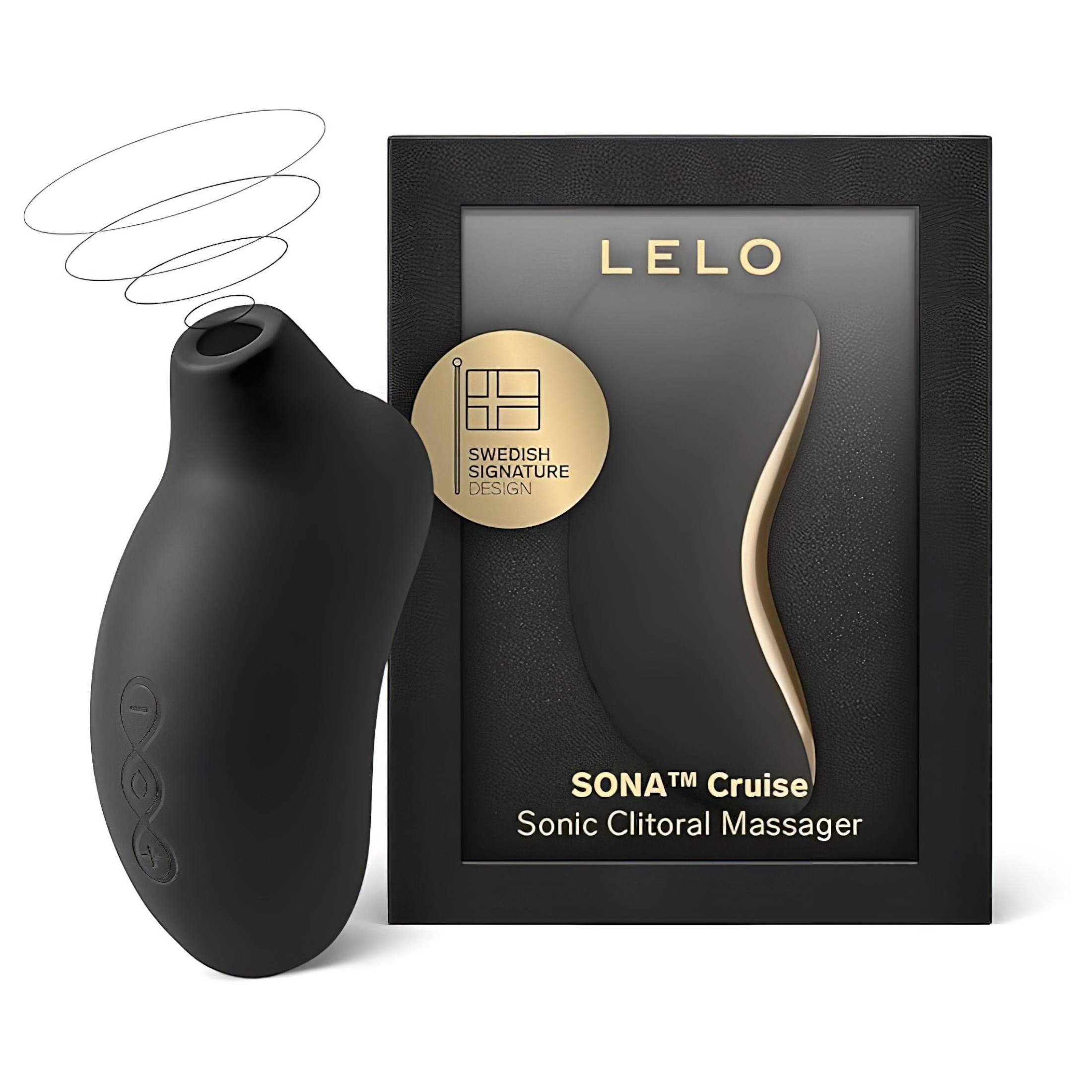 LELO Sona Cruise – hanghullámos csiklóizgató (fekete)