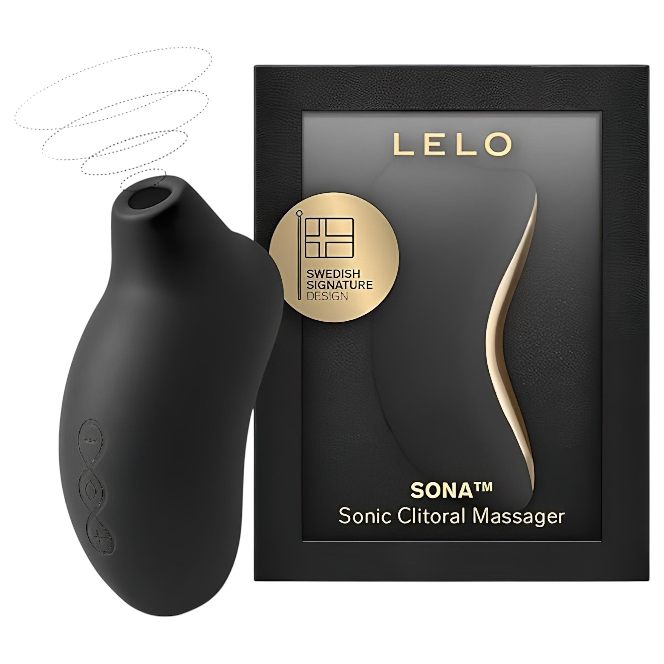 LELO Sona – hanghullámos csiklóizgató (fekete)