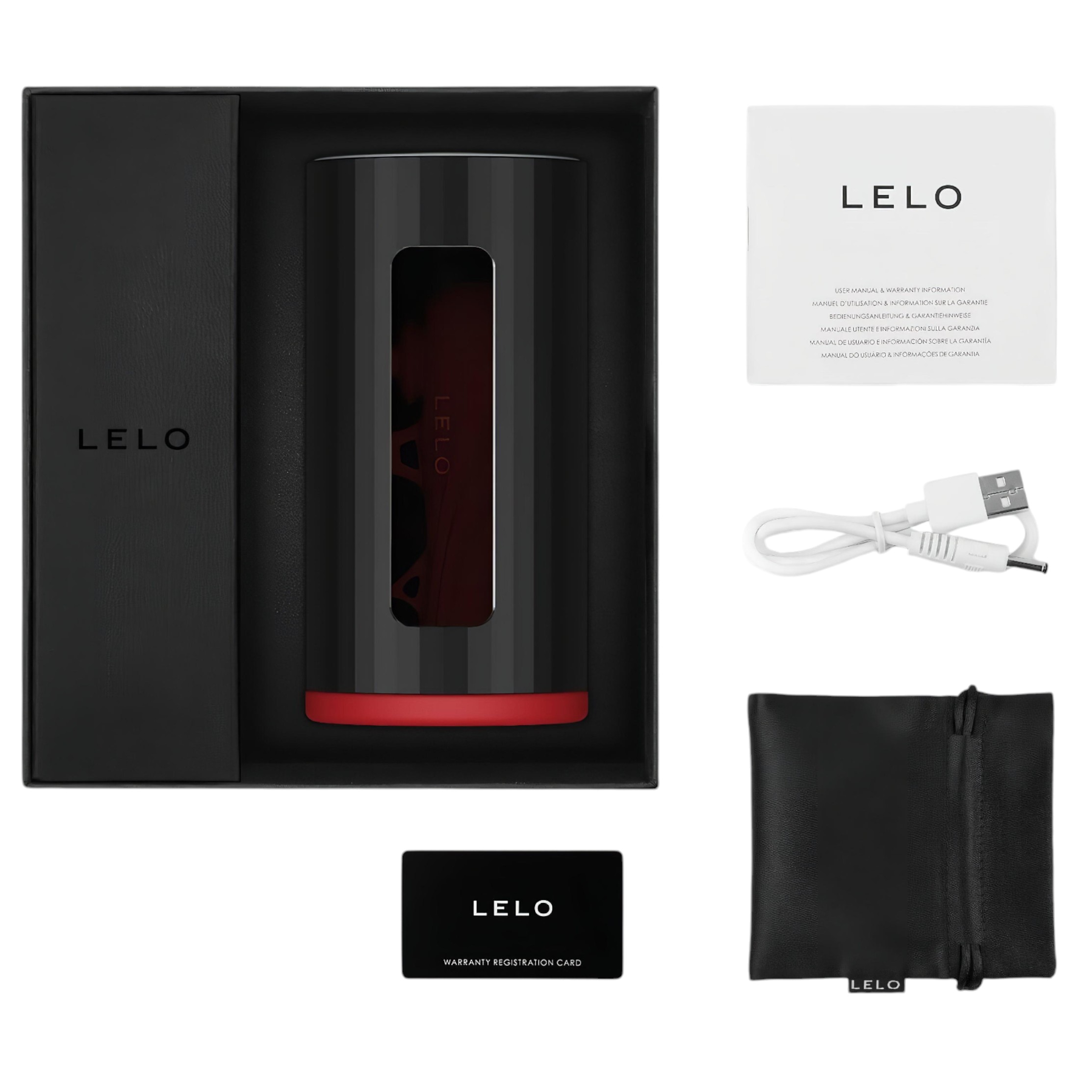 LELO F1s V2 – interaktív maszturbátor (piros)