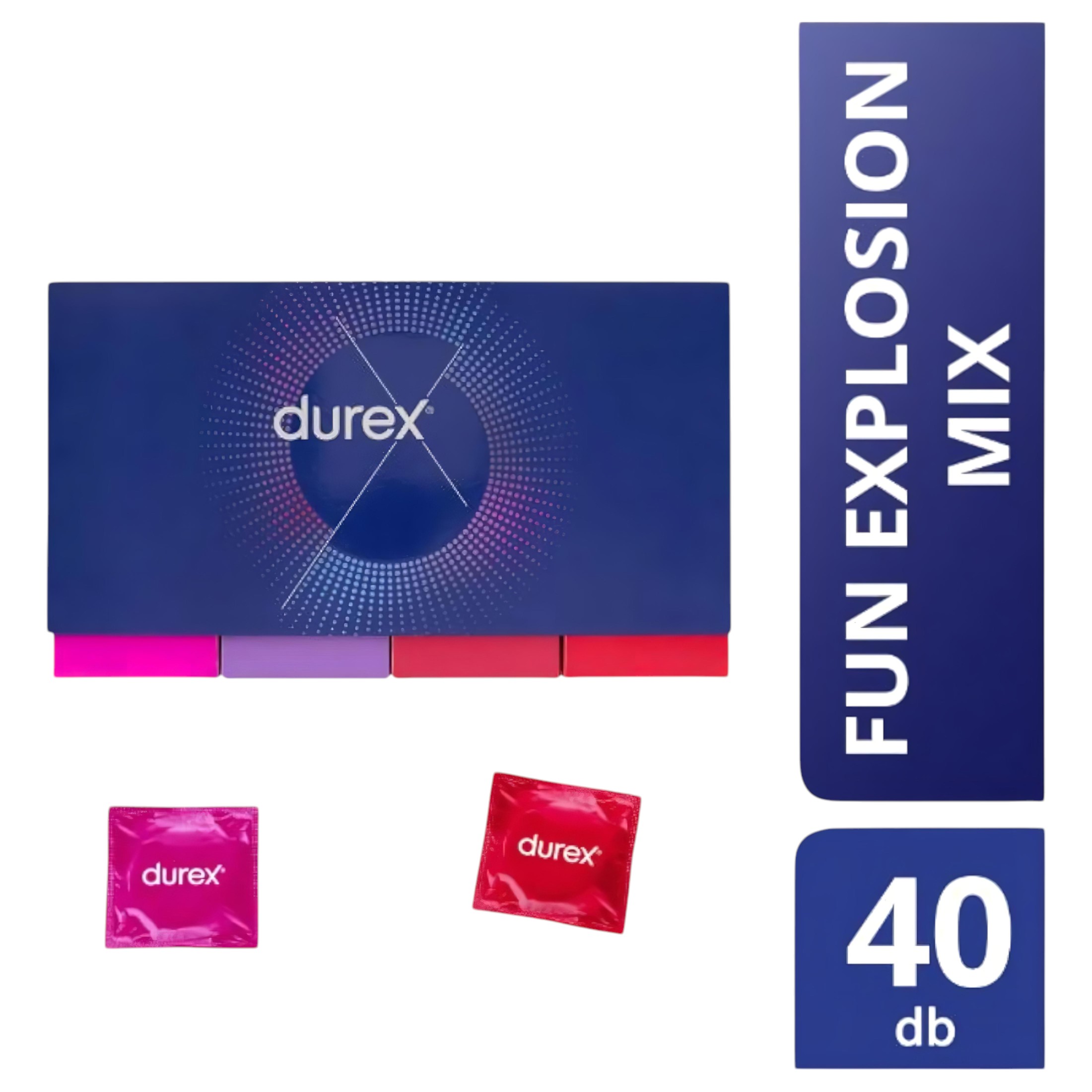 Durex Fun Explosion – óvszer csomag (40db)