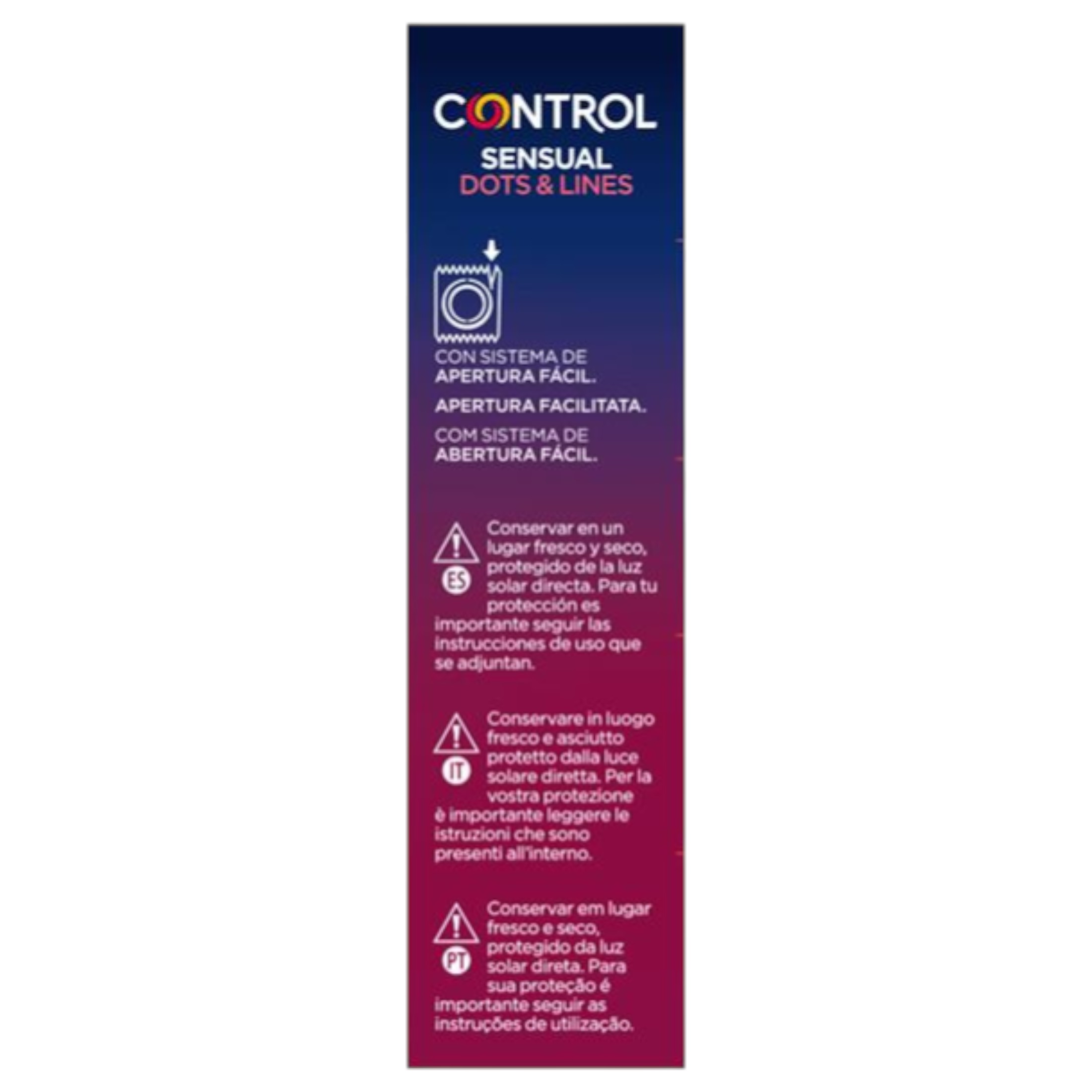Control – bordázott, pontozott óvszer (12db)