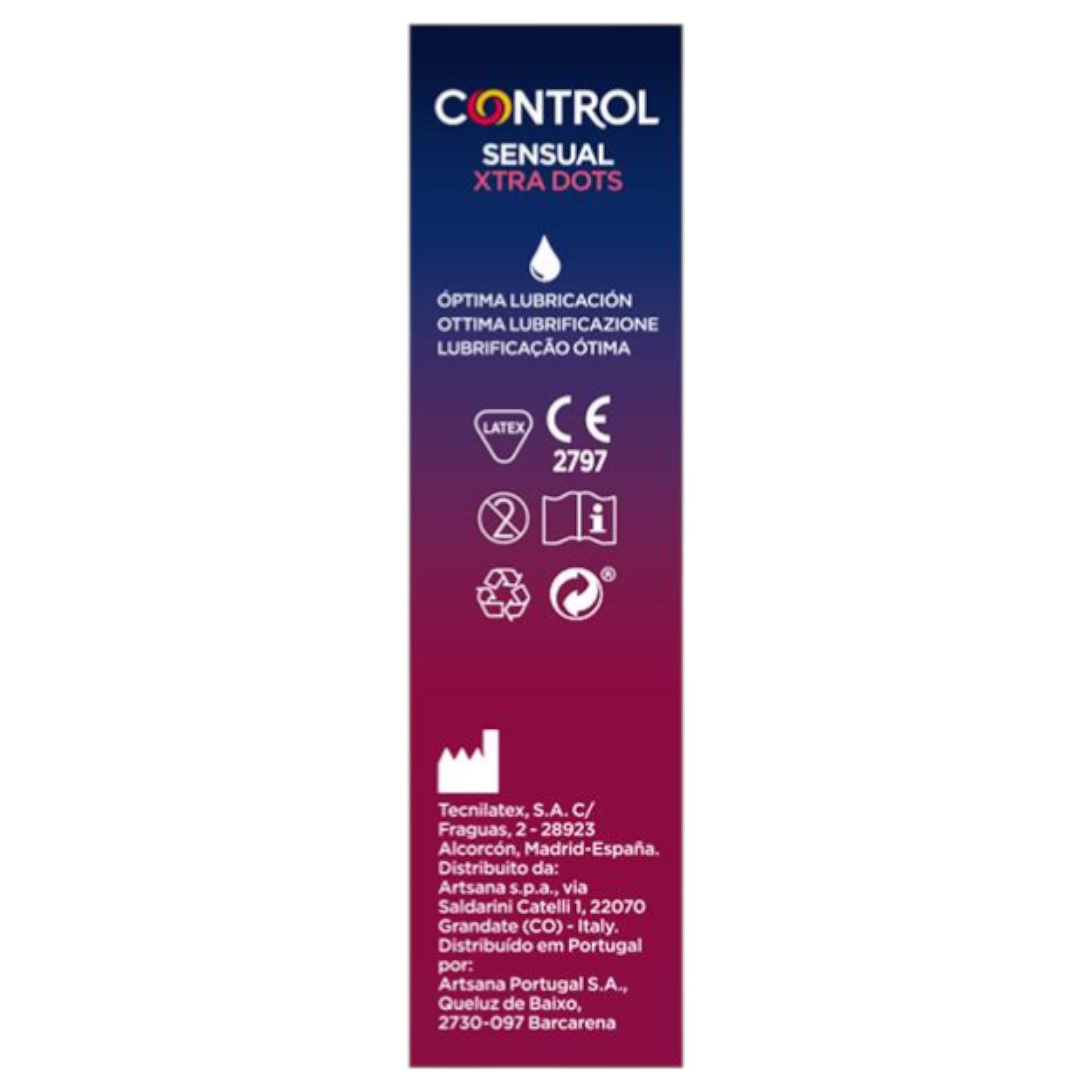 Control – extra pontozott óvszer (12db)