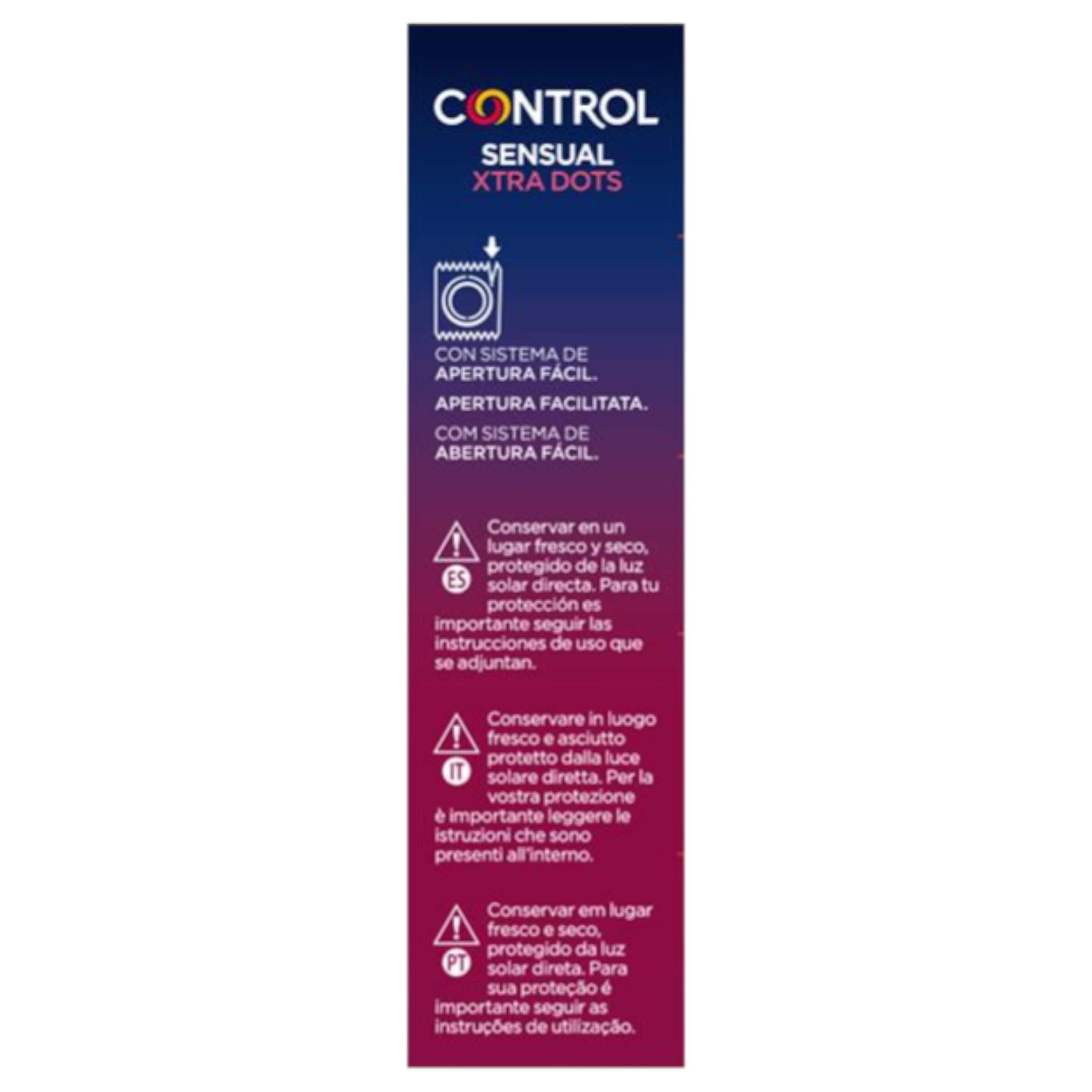 Control – extra pontozott óvszer (12db)