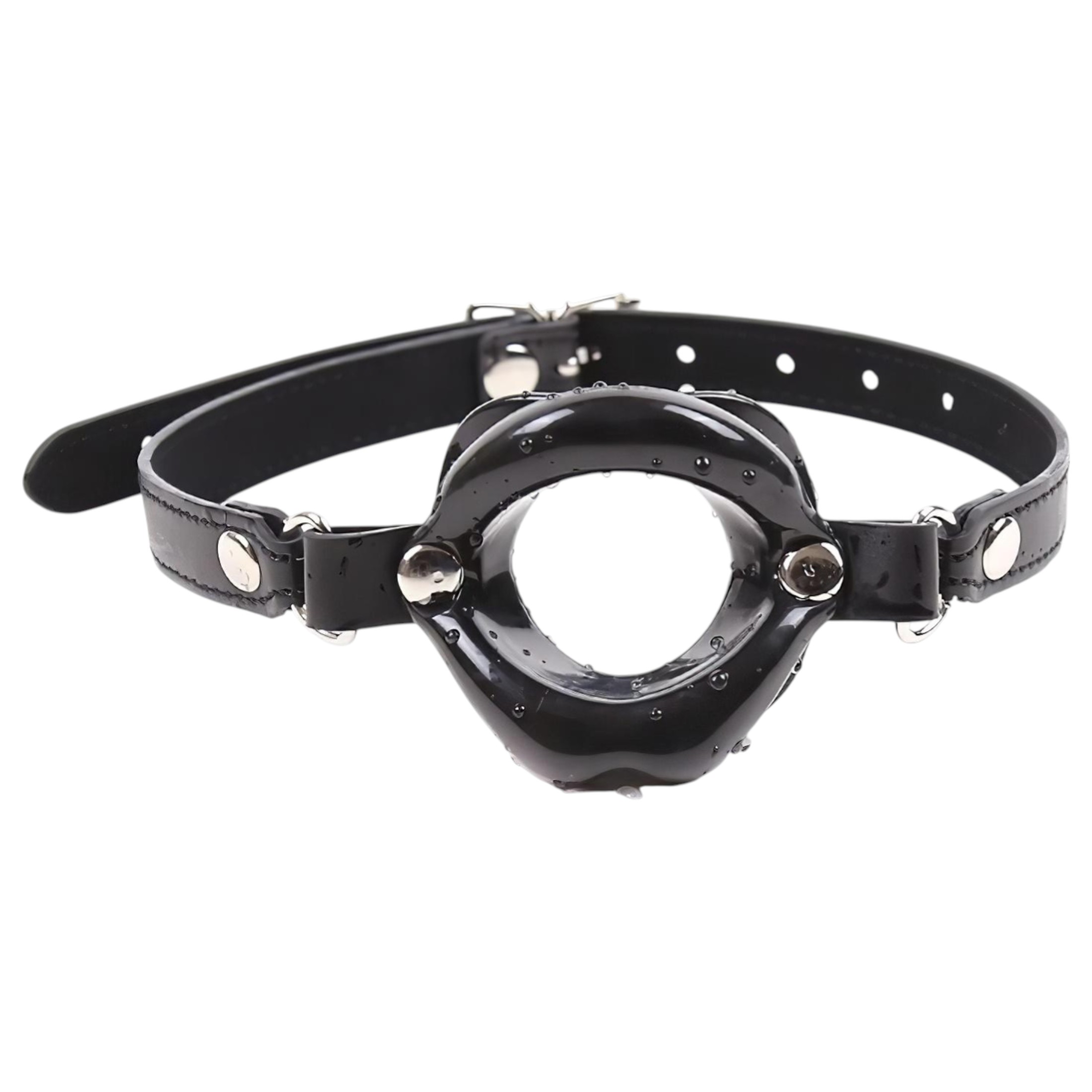 Latetobed – száj formájú szilikon szájpecek (fekete)