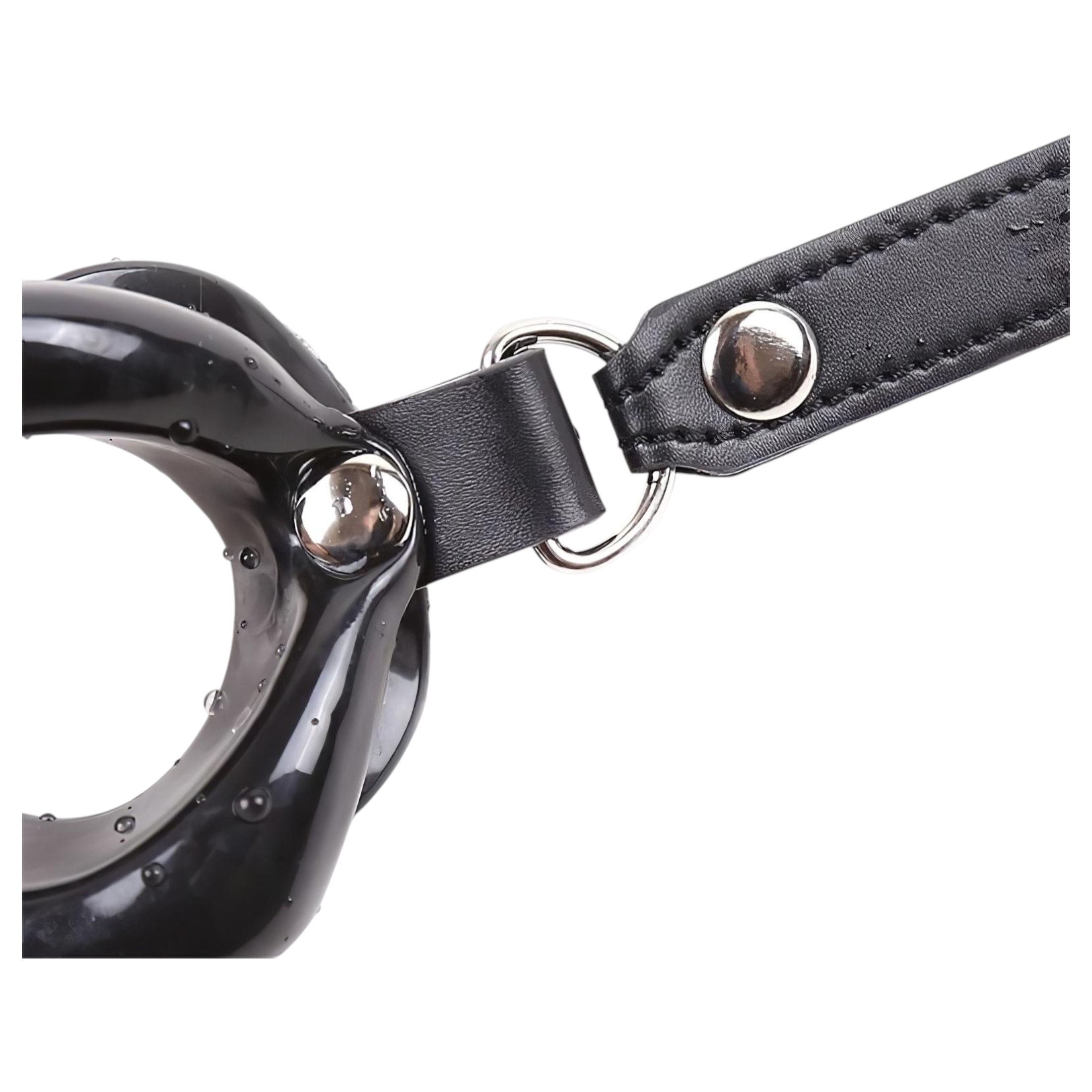 Latetobed – száj formájú szilikon szájpecek (fekete)