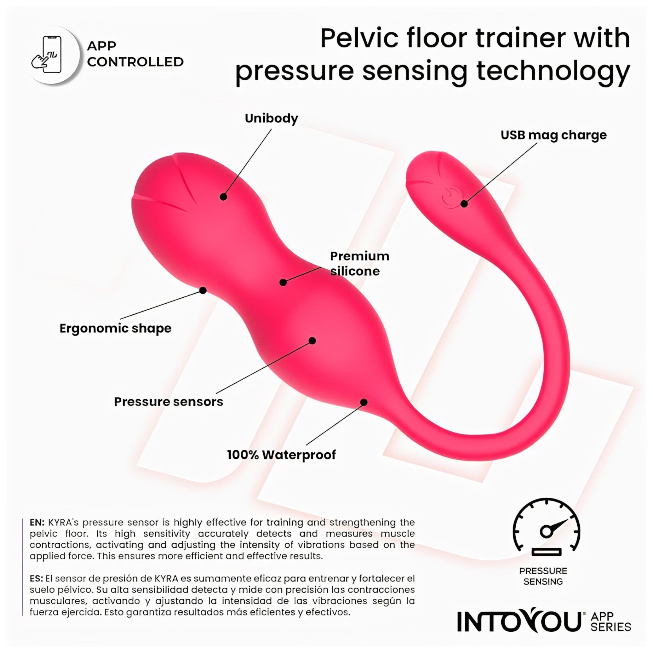 INTOYOU Kyra Pelvic – okos, vibrációs kegel duo (pink)