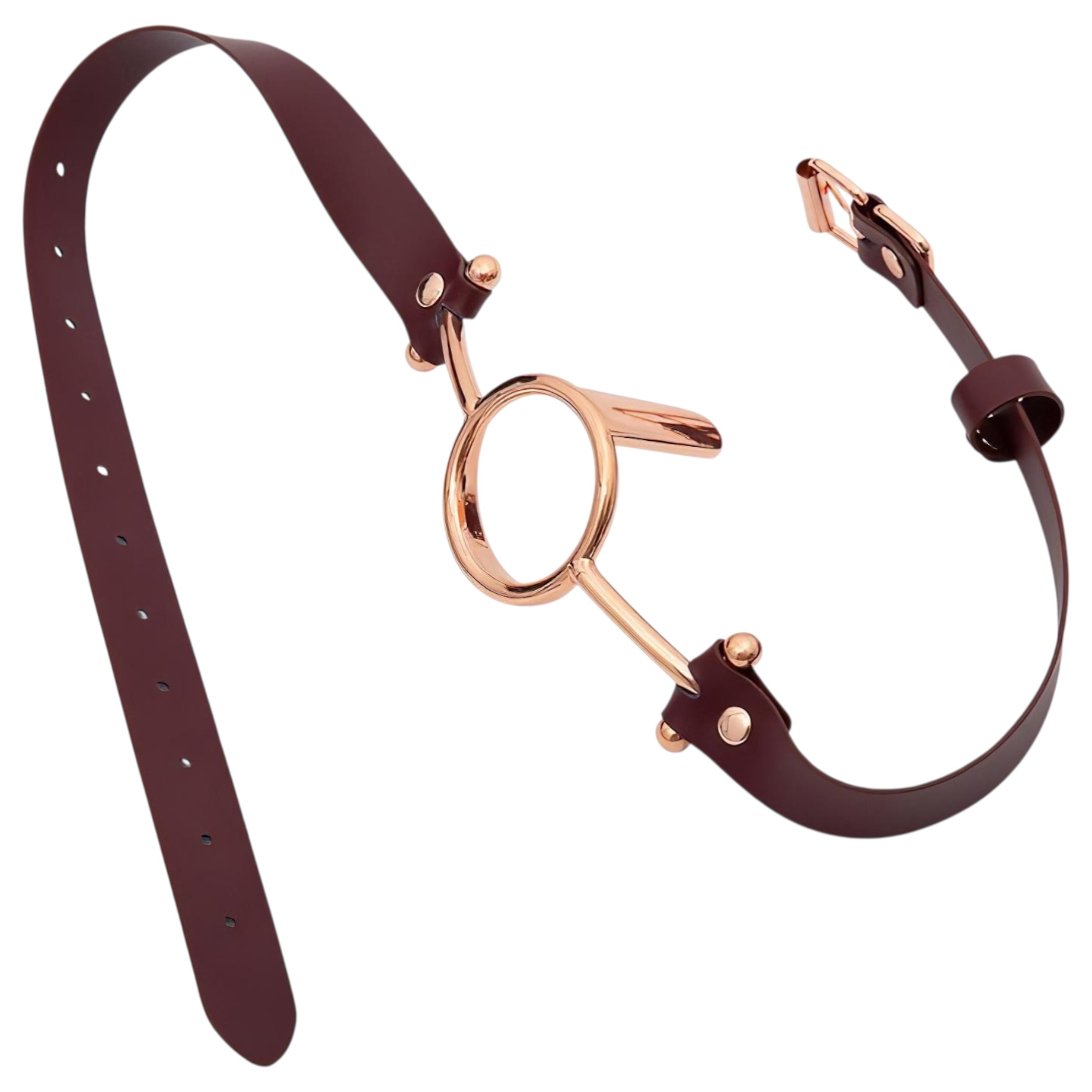 Latetobed – gyűrűs szájpecek (barna)