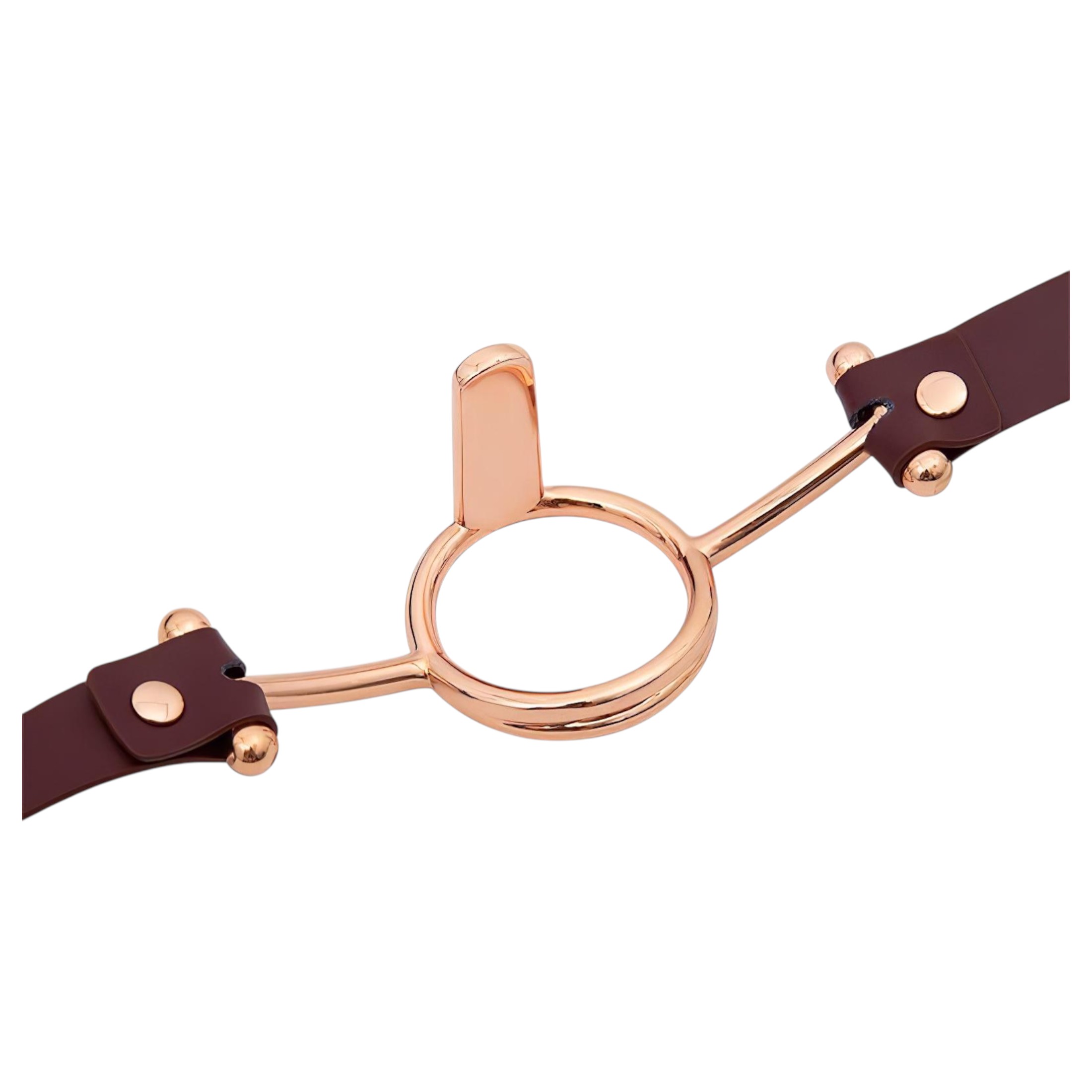 Latetobed – gyűrűs szájpecek (barna)