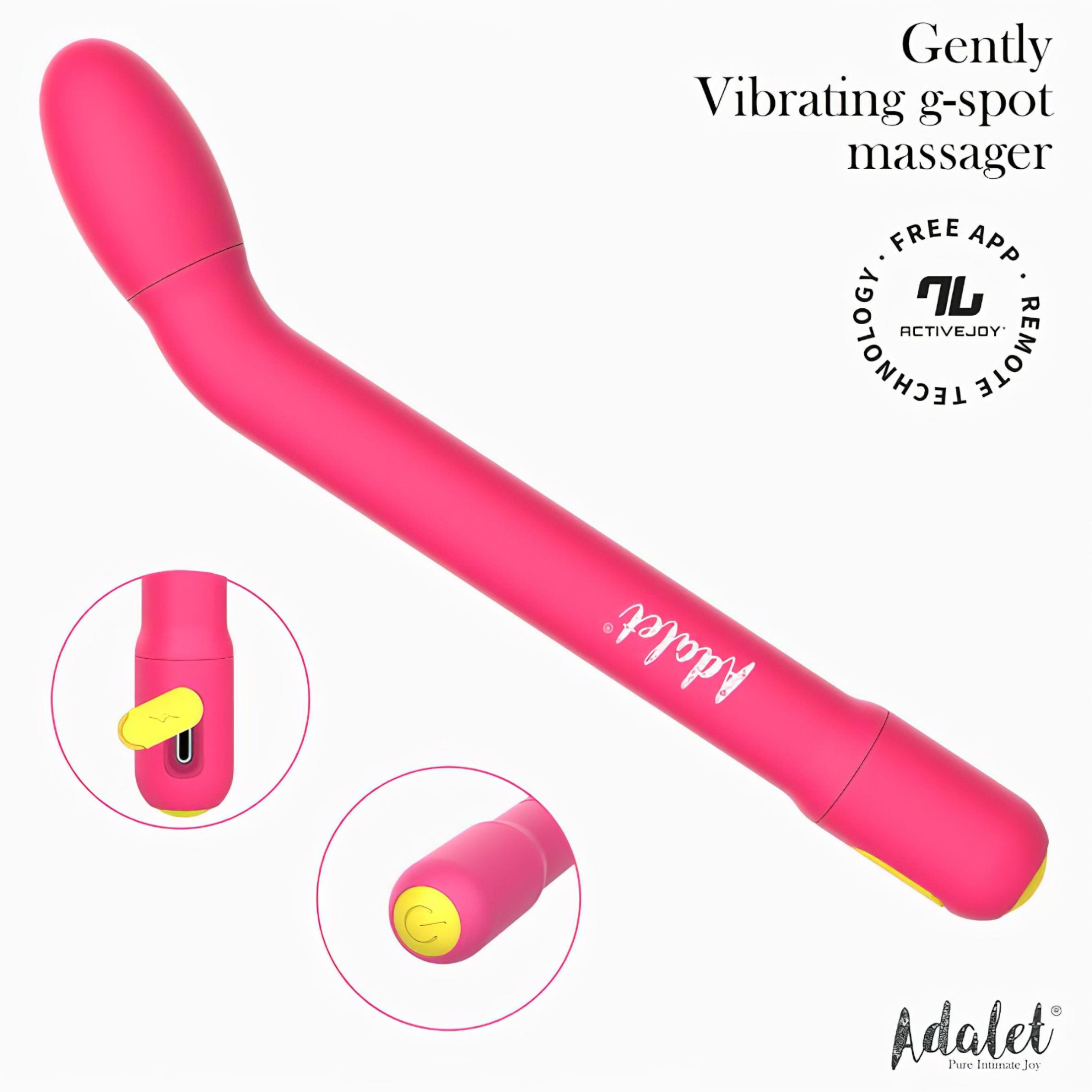 Adalet Gently – okos G-pont és prosztata vibrátor (pink)