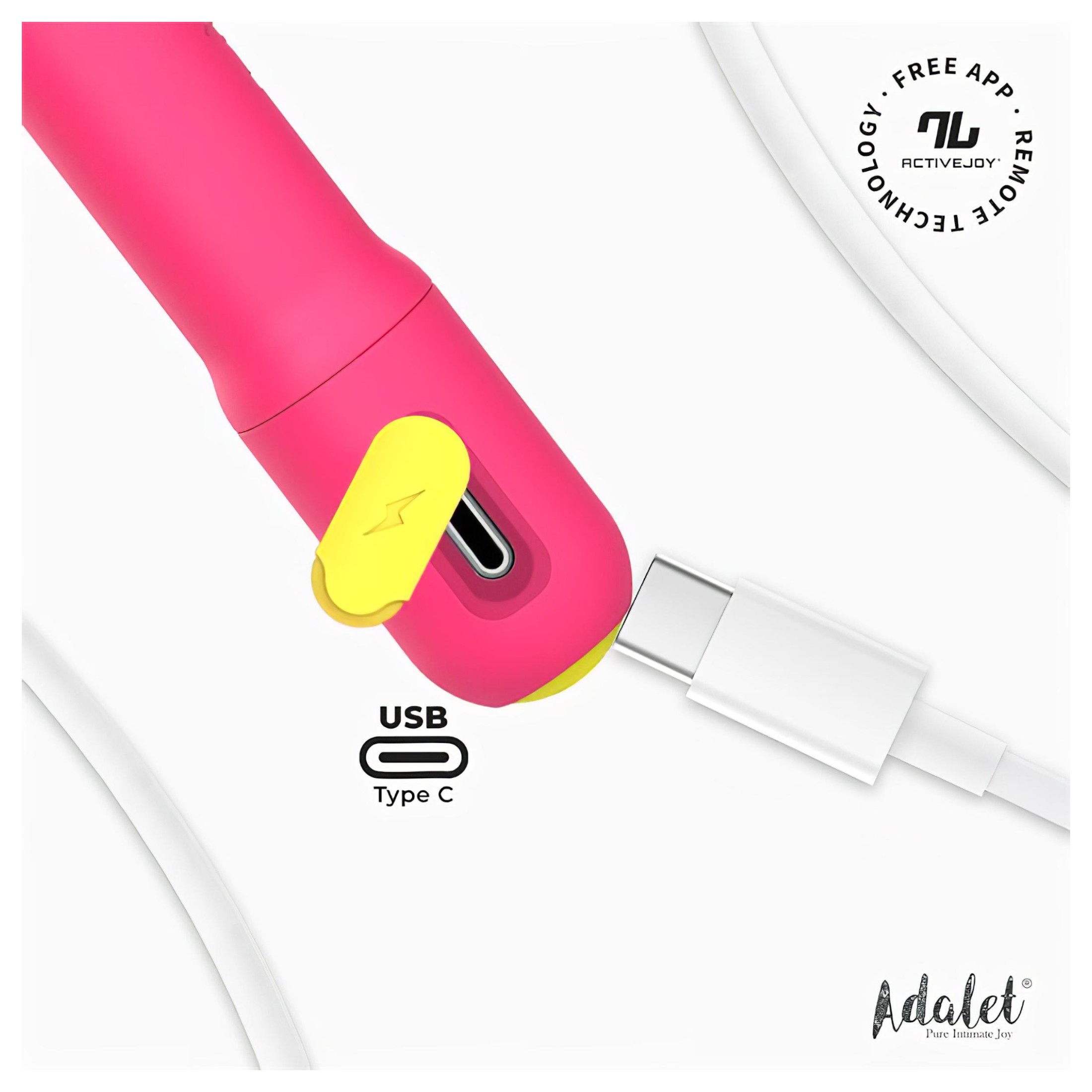 Adalet Gently – okos G-pont és prosztata vibrátor (pink)