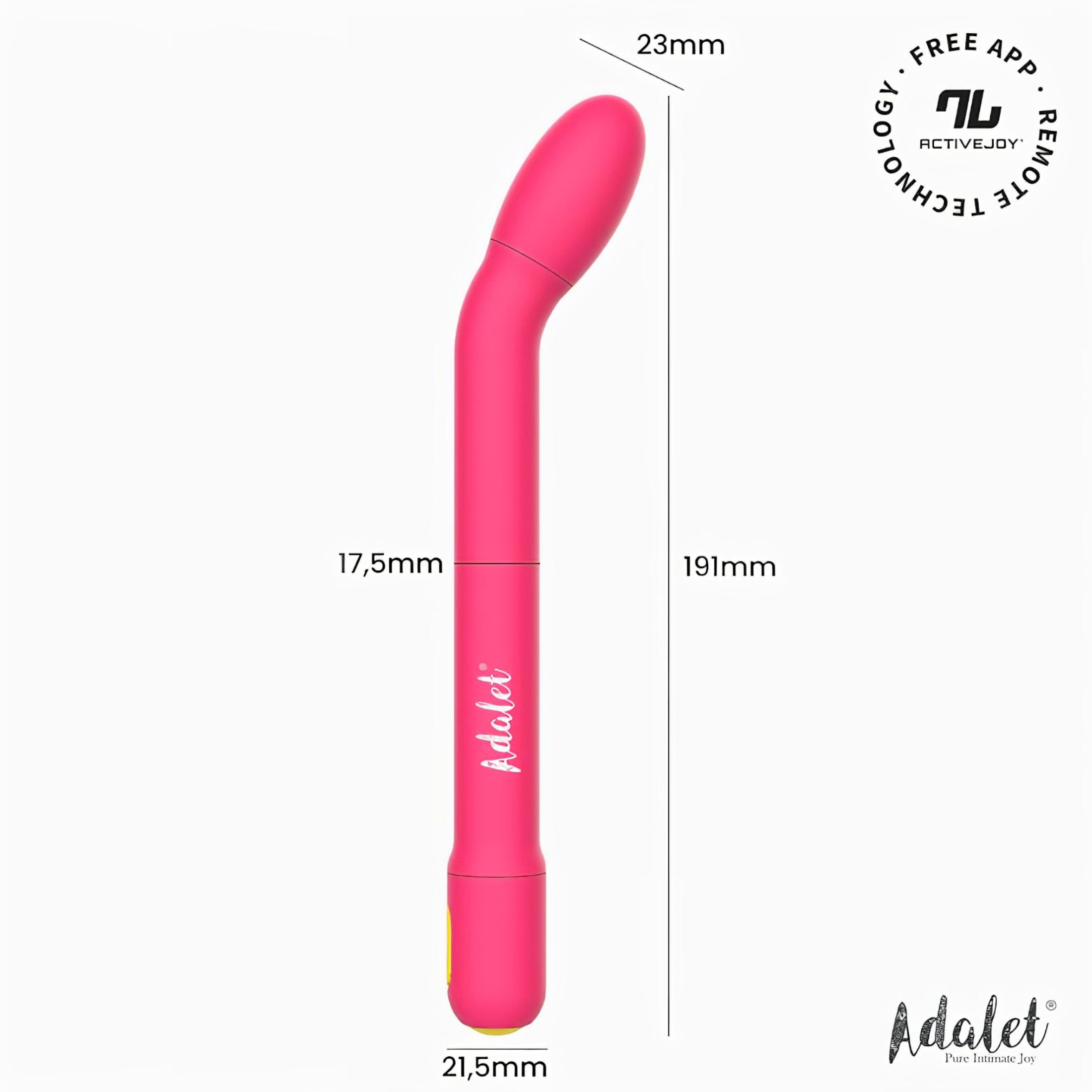 Adalet Gently – okos G-pont és prosztata vibrátor (pink)
