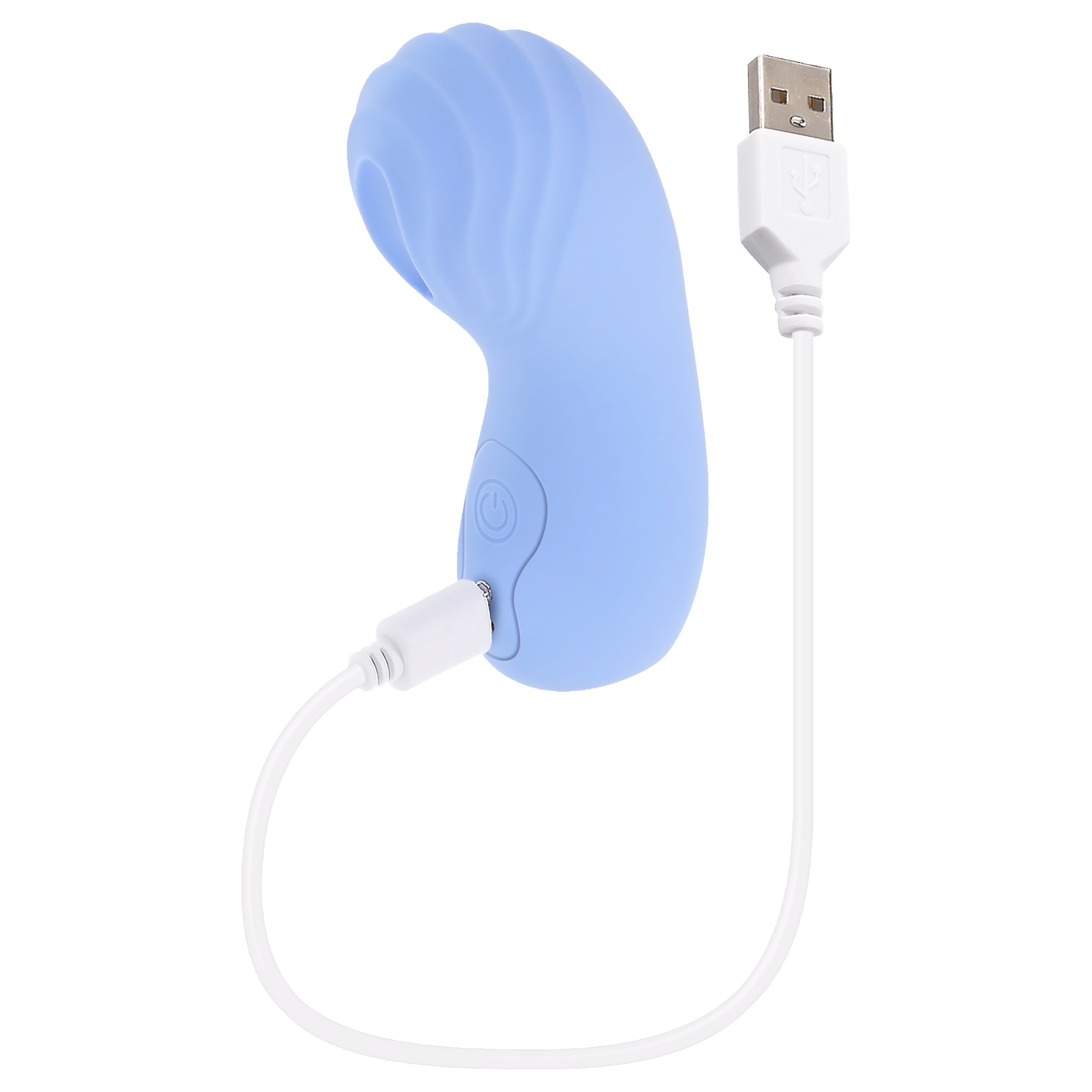 Evolved – textúrált ujjvibrátor (kék)