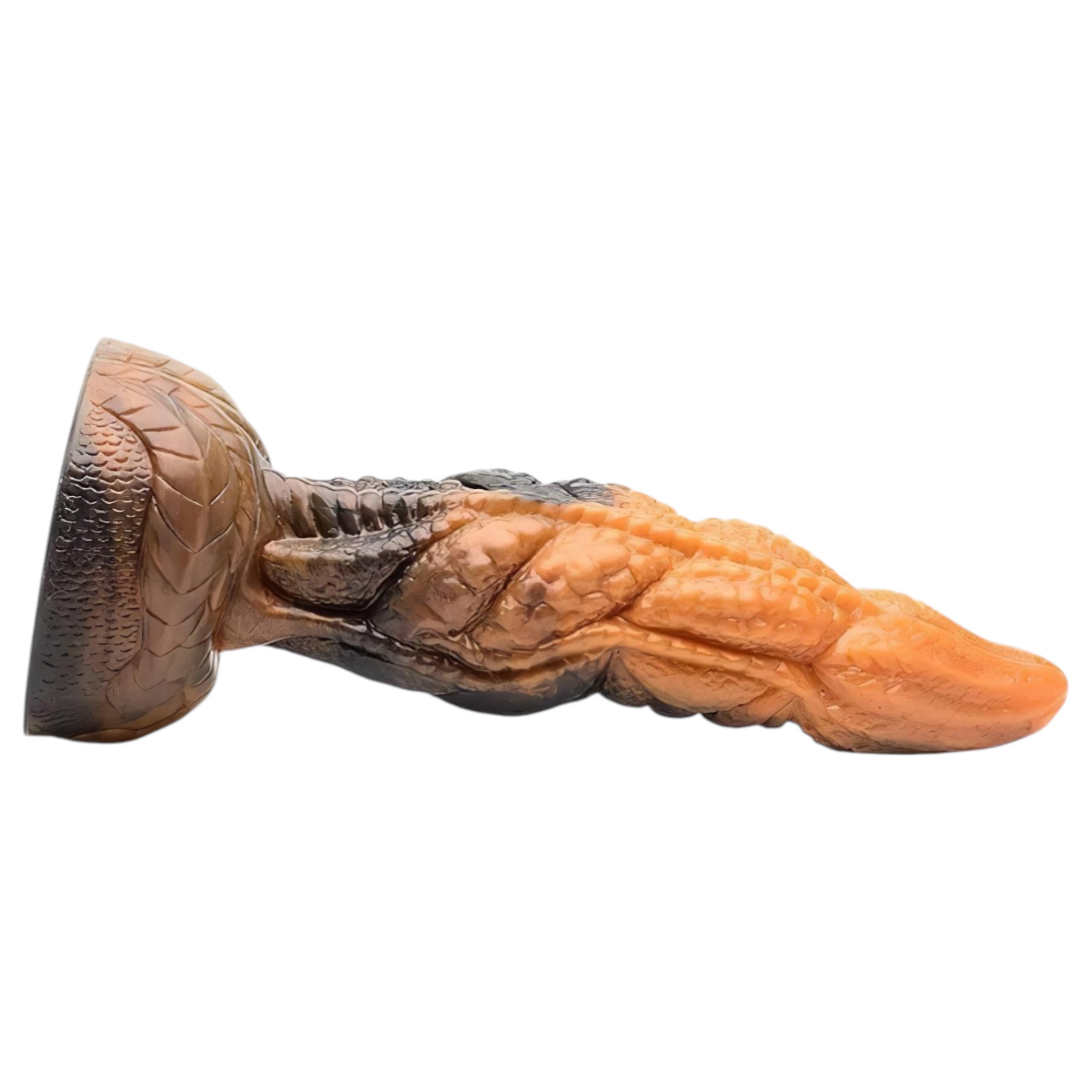 Creature Cocks Ravager – textúrált szilikon dildó – 20cm (narancs)
