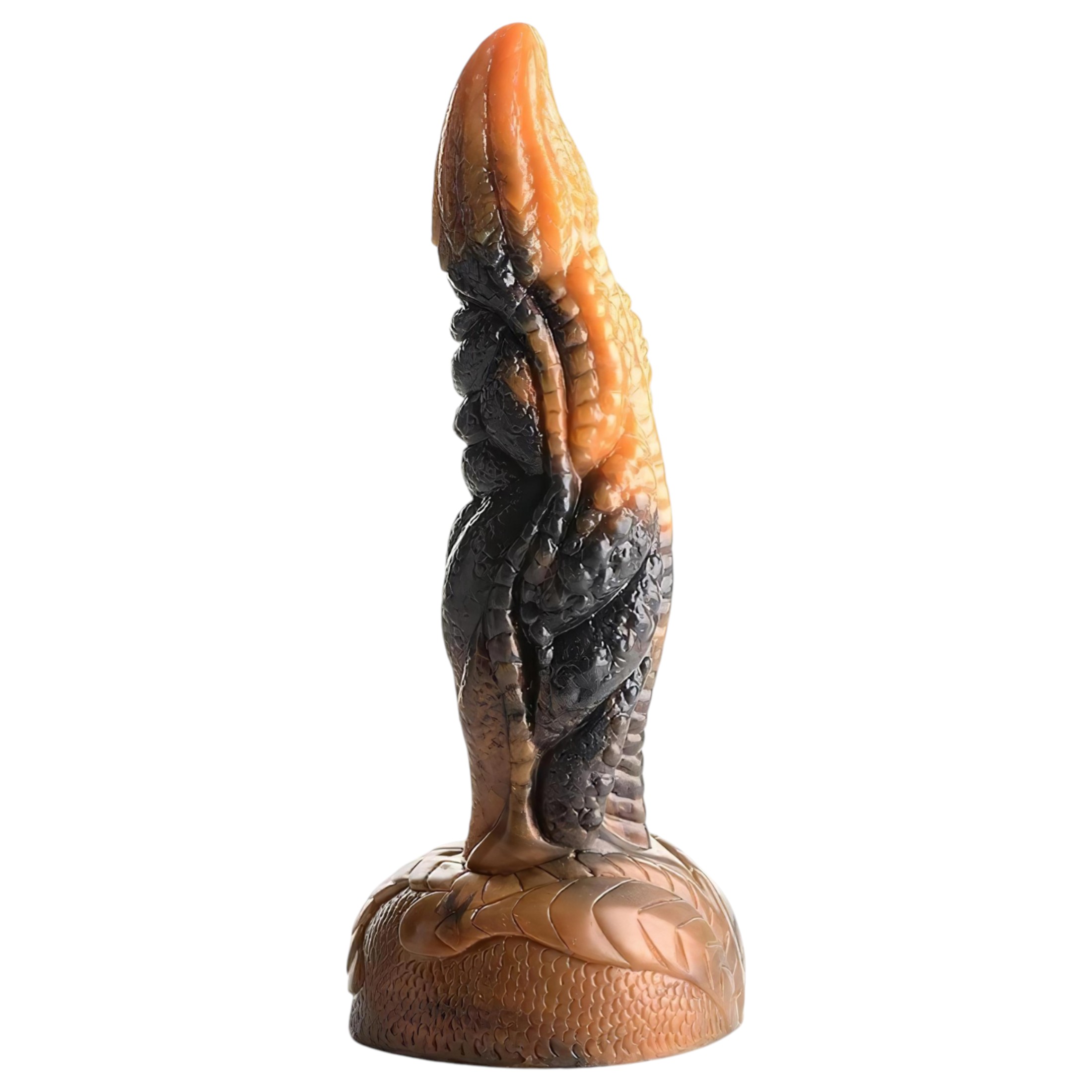 Creature Cocks Ravager – textúrált szilikon dildó – 20cm (narancs)