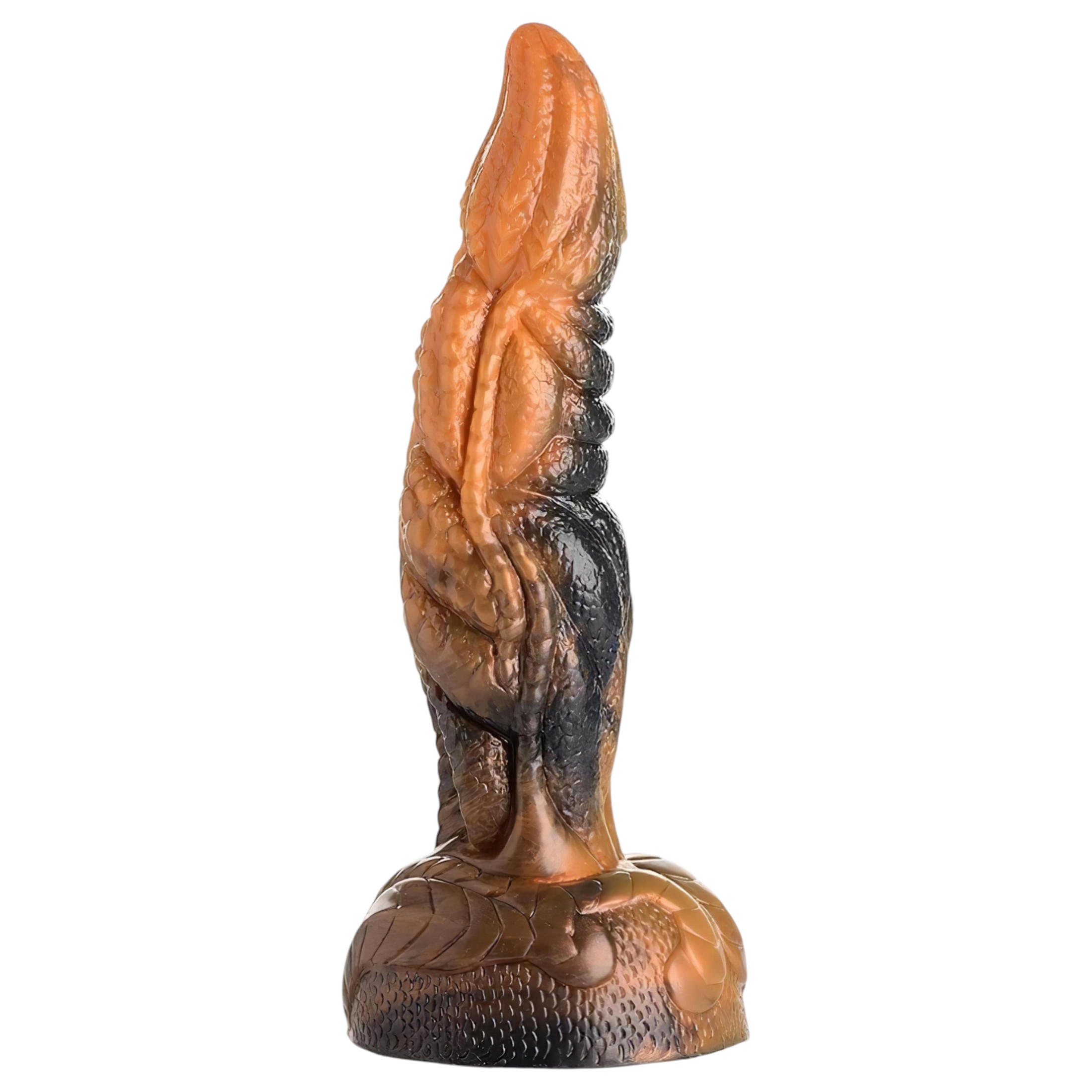 Creature Cocks Ravager – textúrált szilikon dildó – 20cm (narancs)