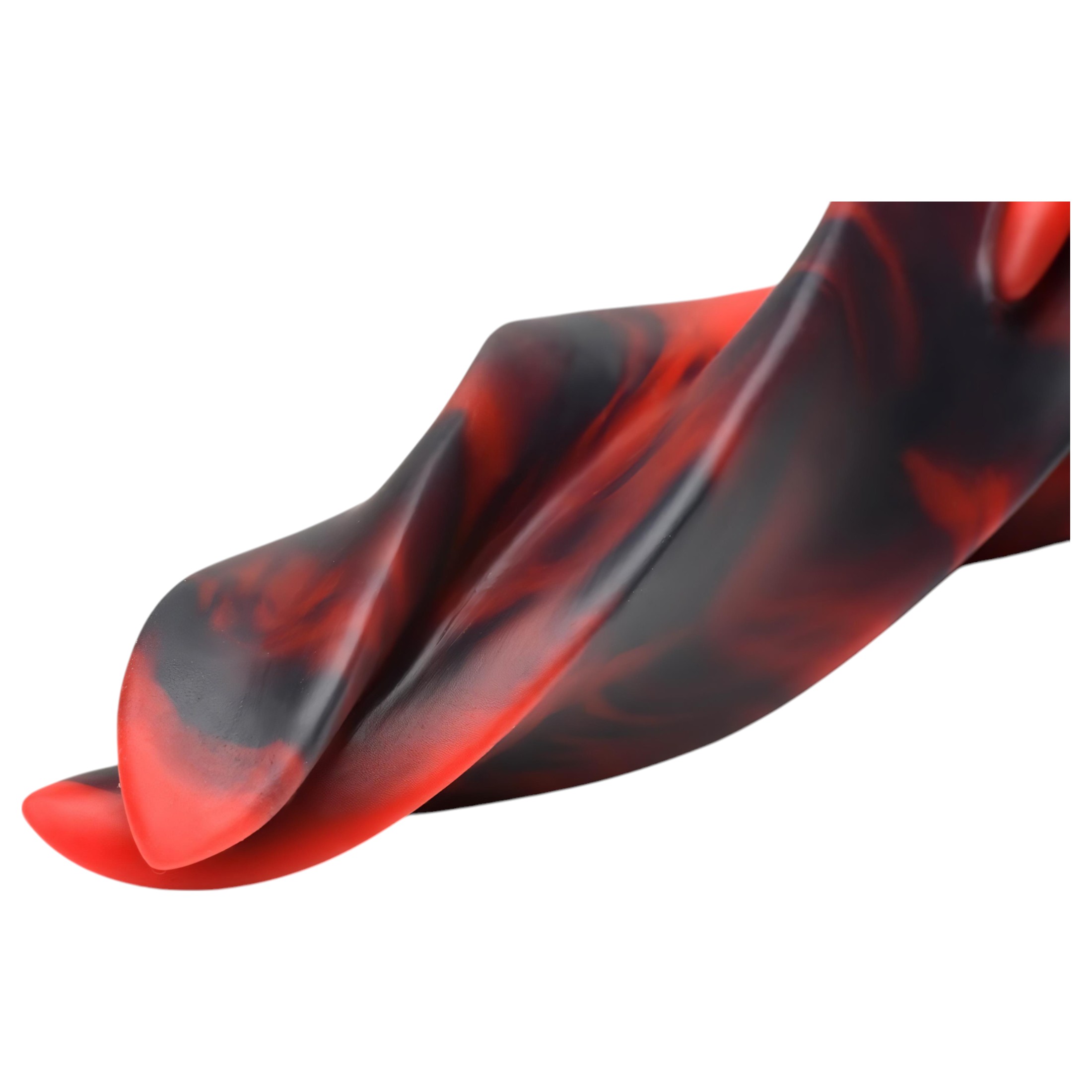 Creature Cocks Hell Kiss – csavart szilikon dildó – 19cm (piros)