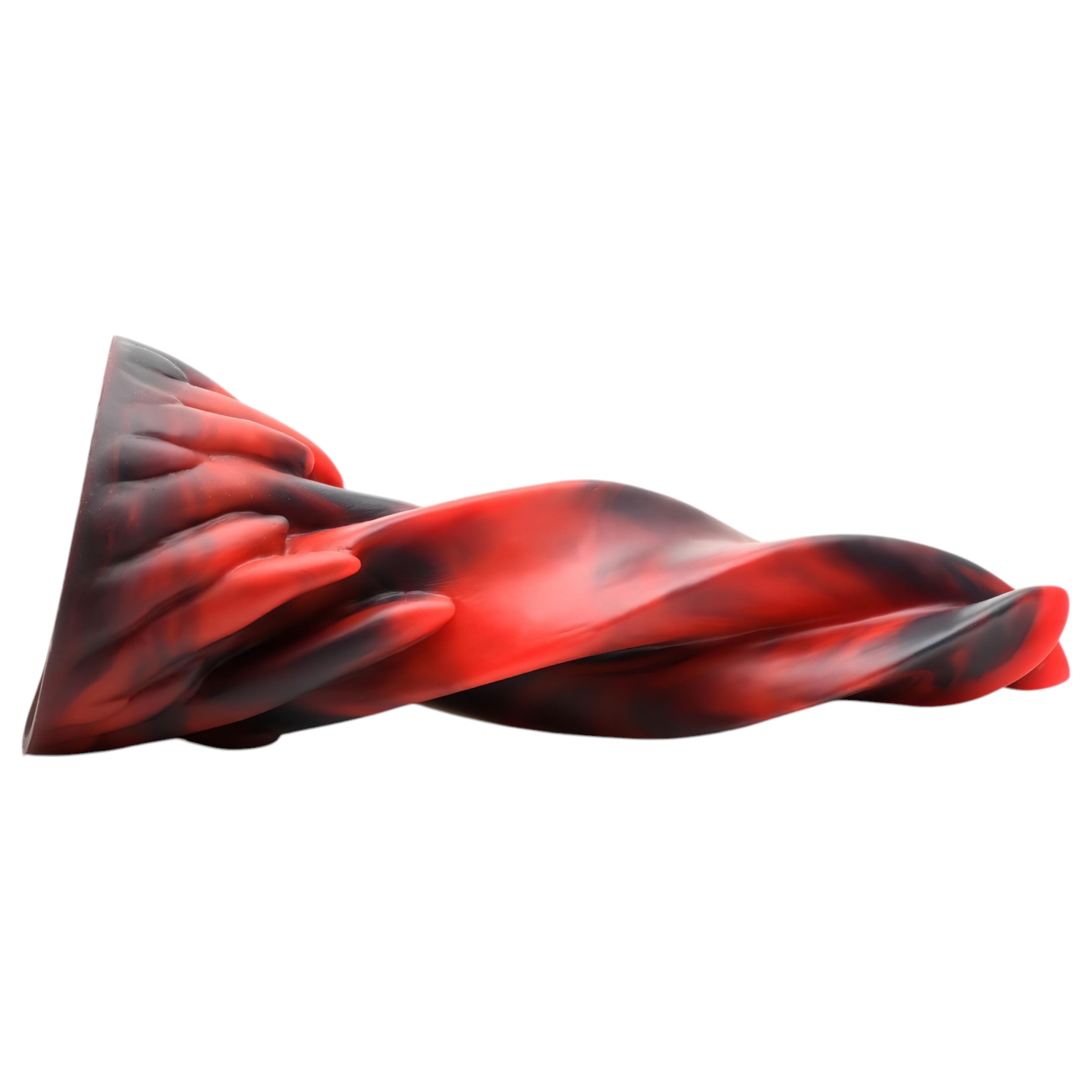 Creature Cocks Hell Kiss – csavart szilikon dildó – 19cm (piros)
