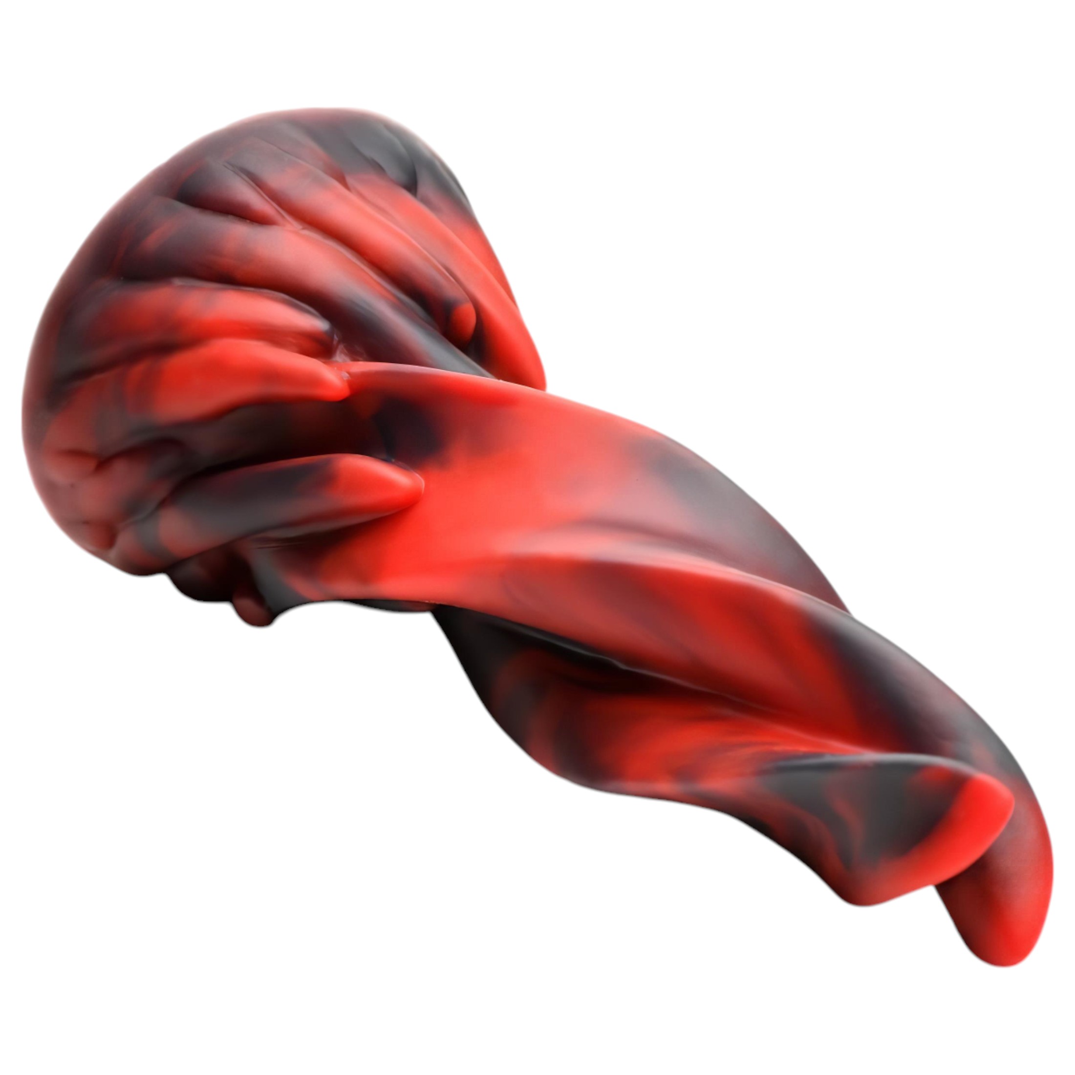 Creature Cocks Hell Kiss – csavart szilikon dildó – 19cm (piros)