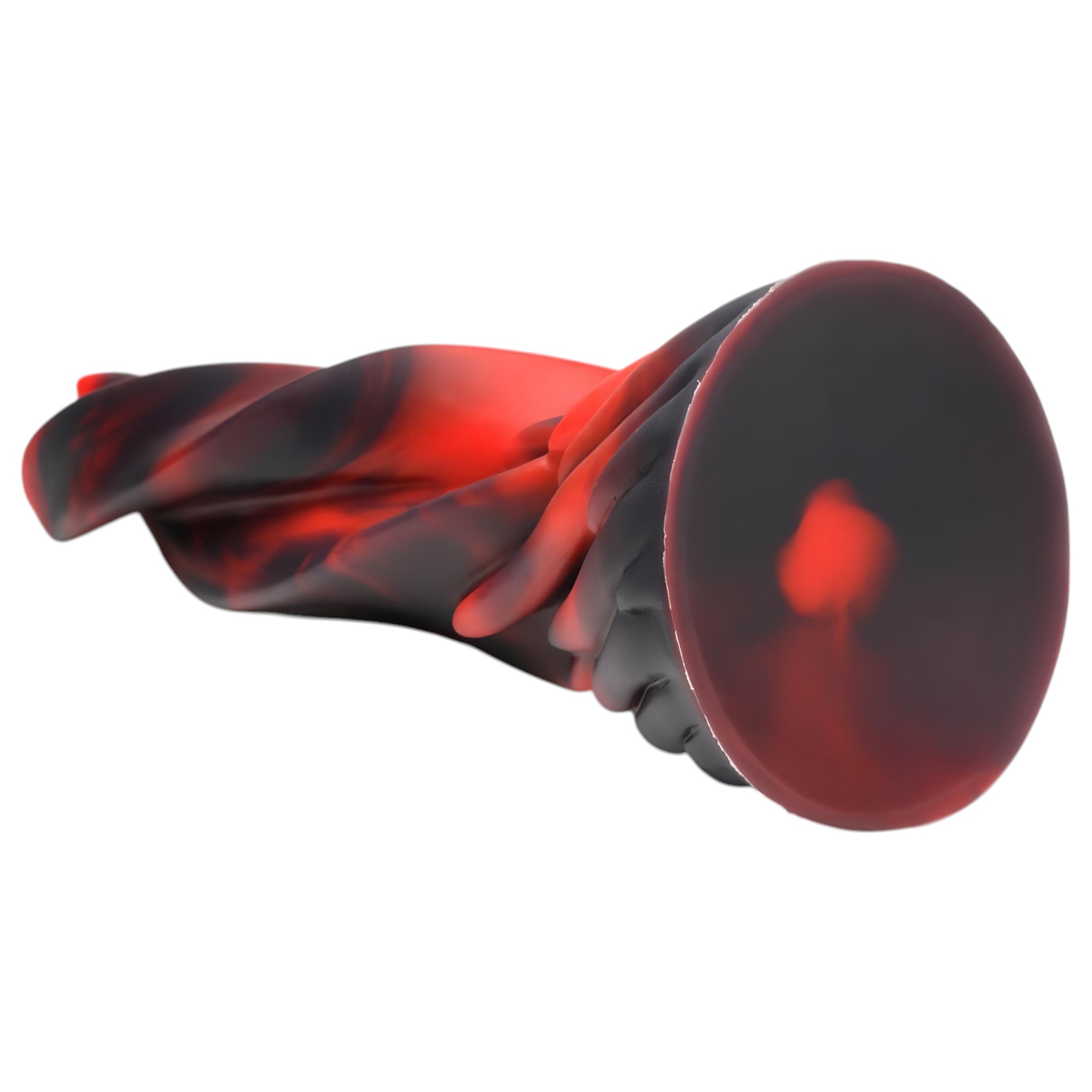 Creature Cocks Hell Kiss – csavart szilikon dildó – 19cm (piros)
